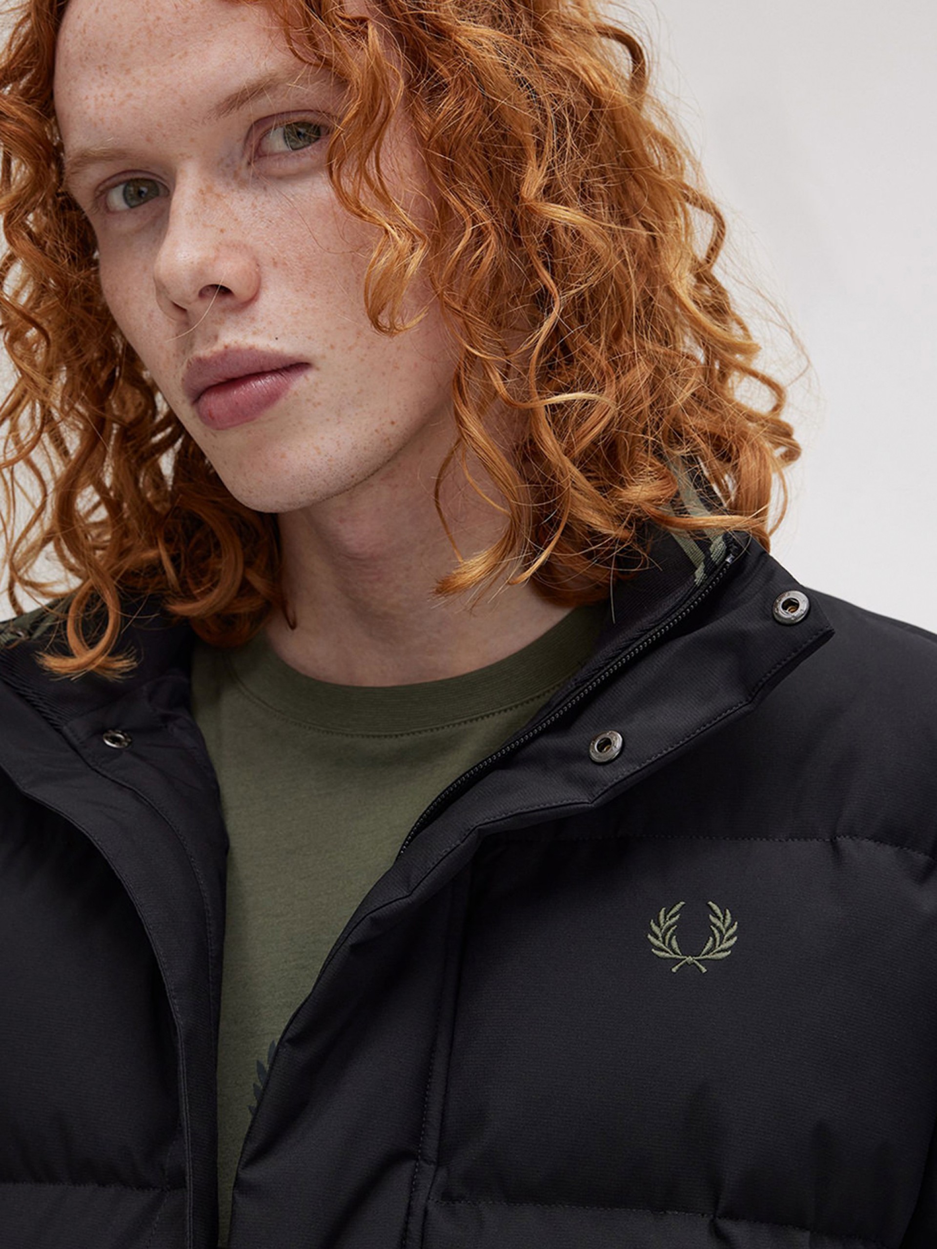 Casaco Fred Perry Padded Pocket Detail