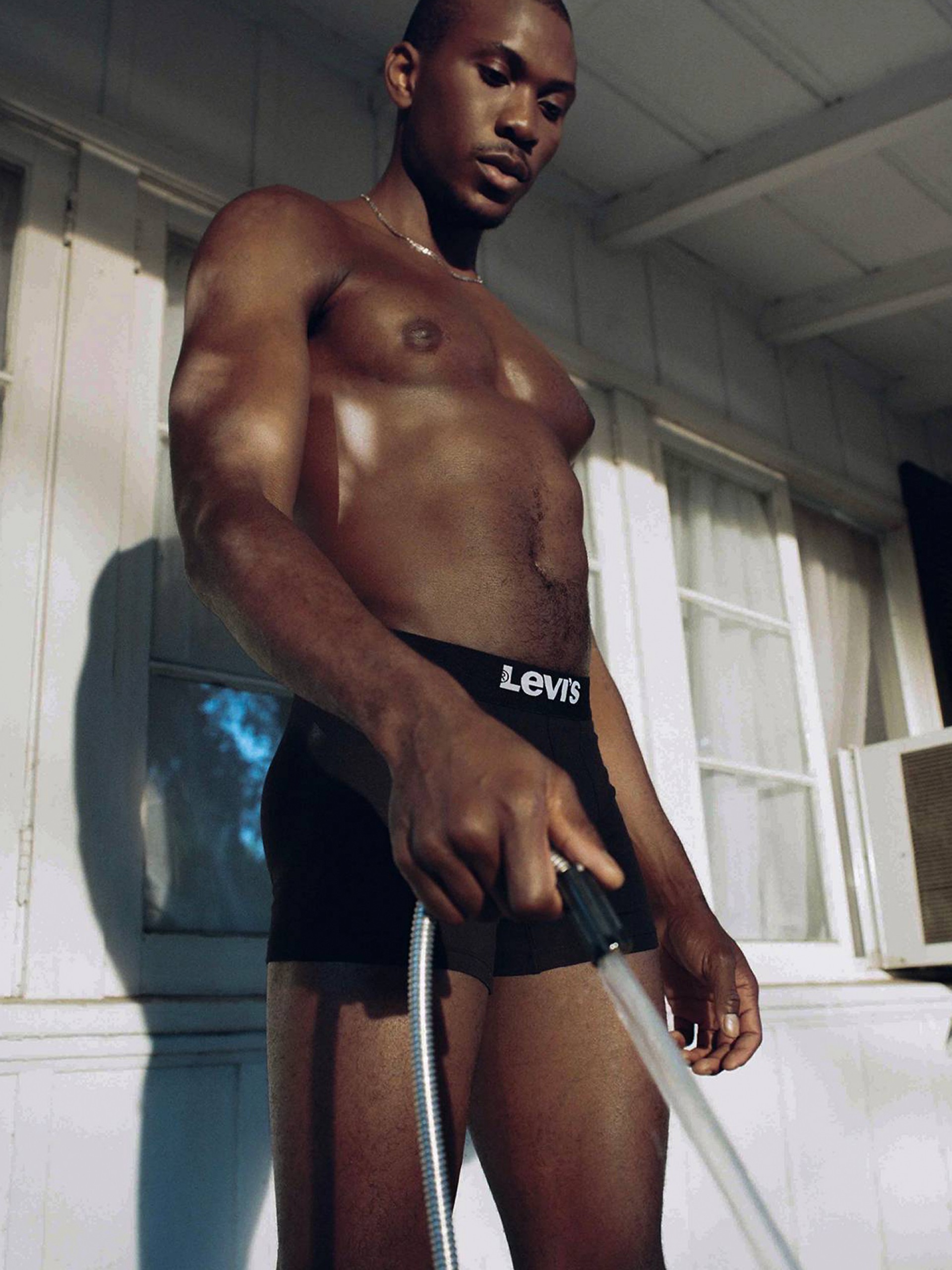 Boxers Levis Solid Basic Brief Organic Pretos