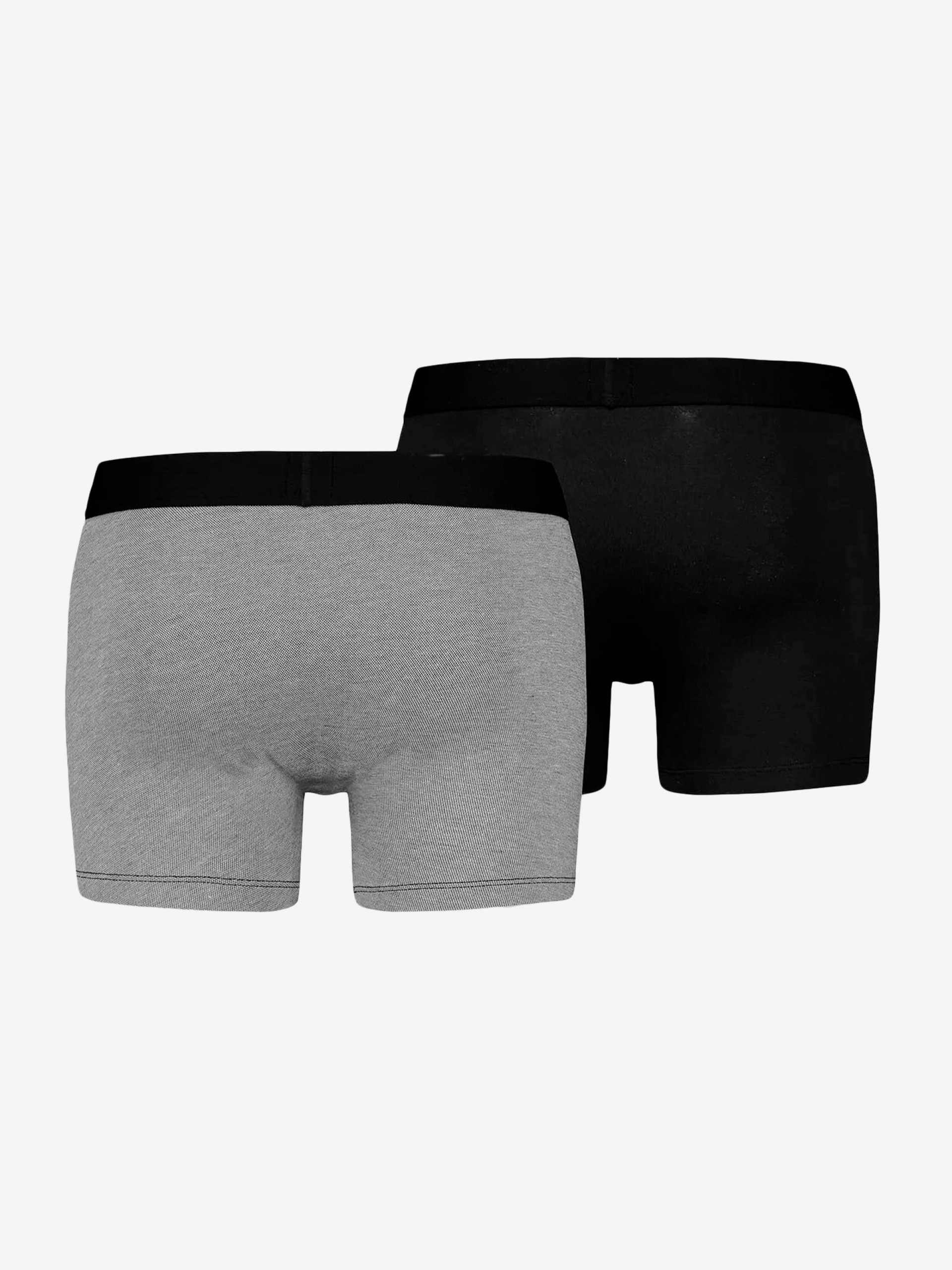 Levis Optical Illusion Organic Grey and Black Boxers