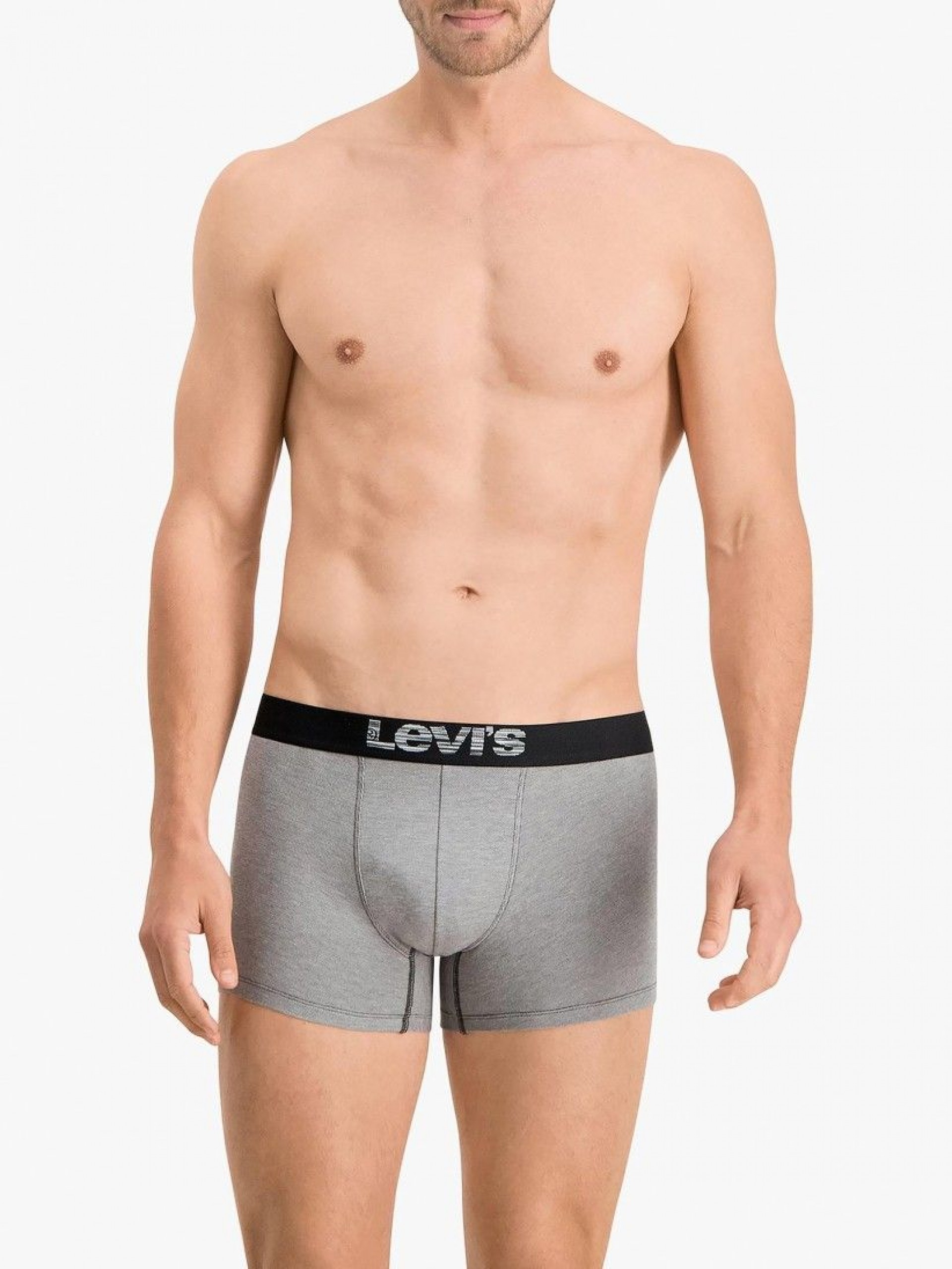 Levis Optical Illusion Organic Grey and Black Boxers