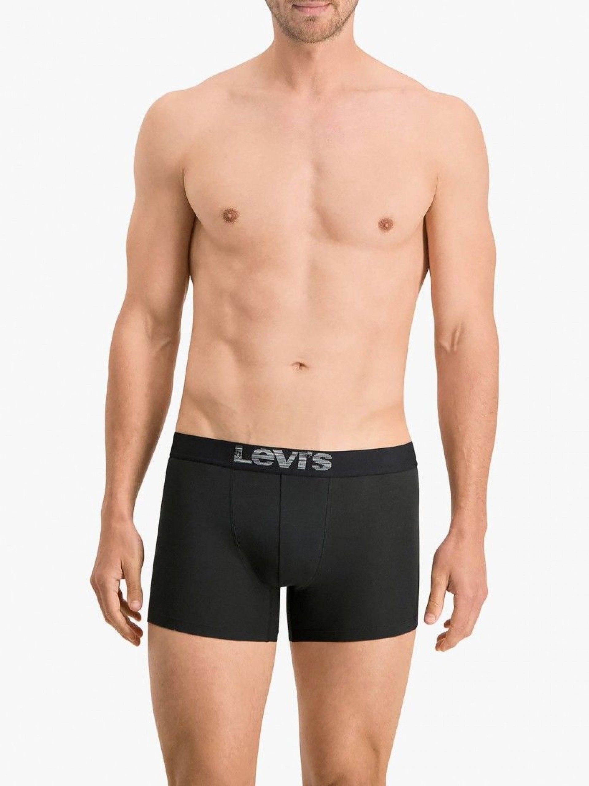 Levis Optical Illusion Organic Grey and Black Boxers