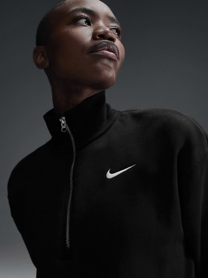 Sudadera Nike Sportswear Phoenix Fleece 1/2 Zip Crop