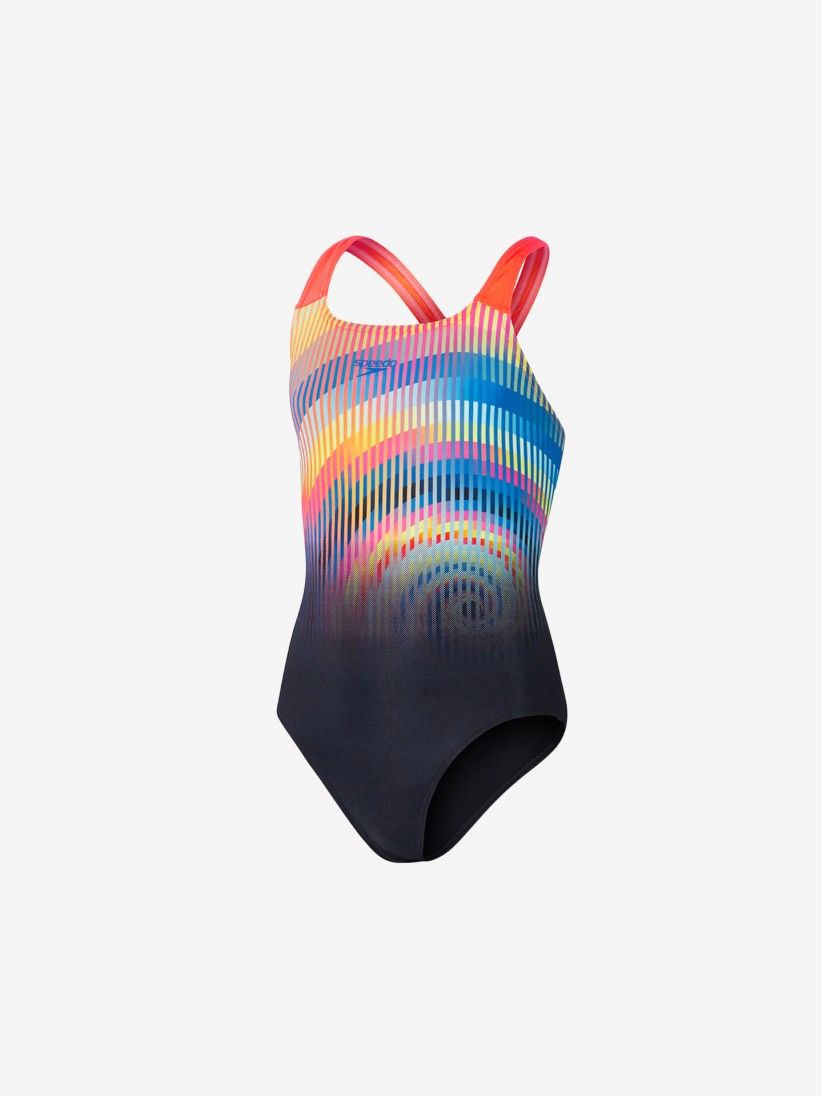 Speedo Digital Placement Powerback Kids Swimsuit