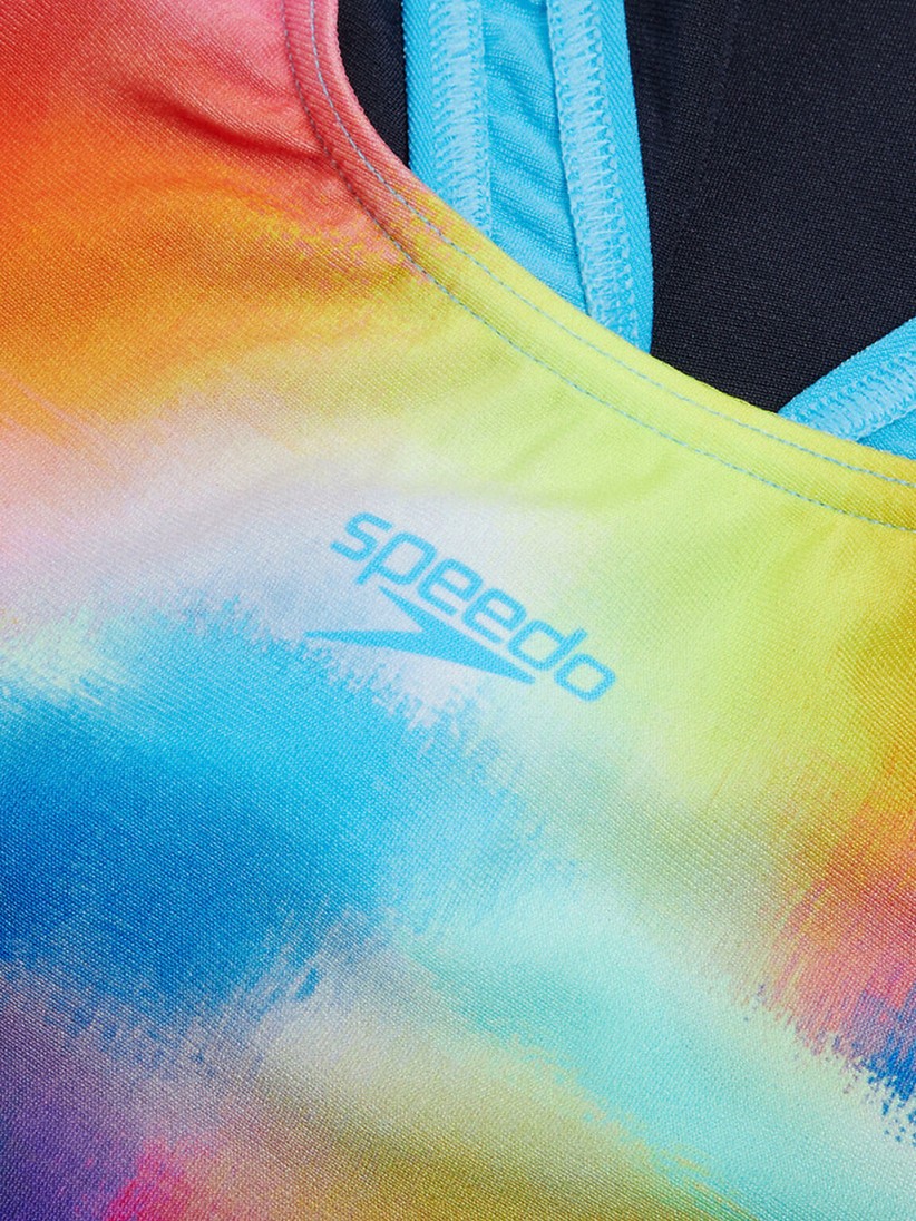 Speedo Digital Placement Splashback Kids Swimsuit