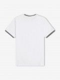 T-shirt Fred Perry Twin Tipped Branca e Preta
