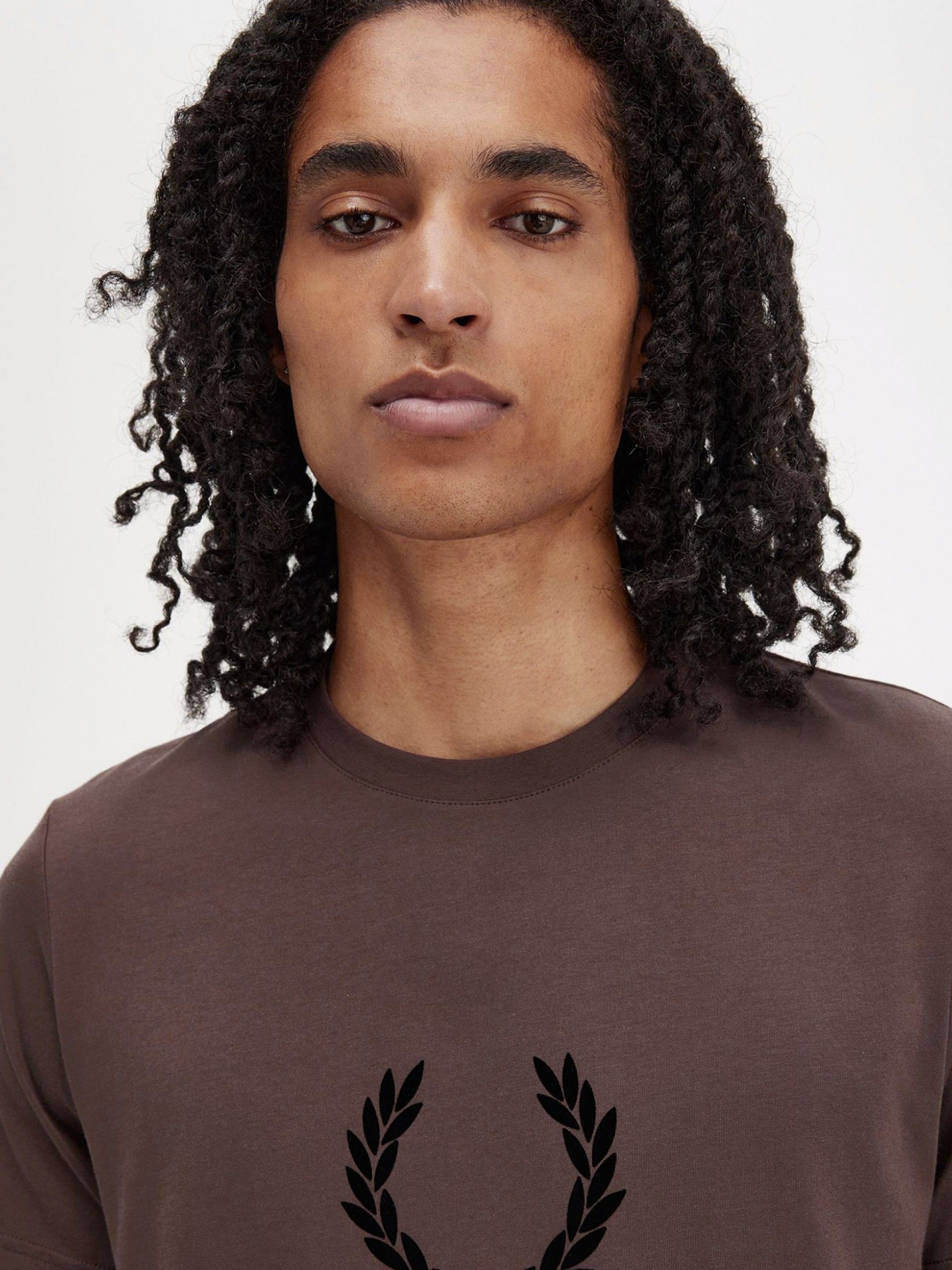 T-shirt Fred Perry Textured Laurel Wreath