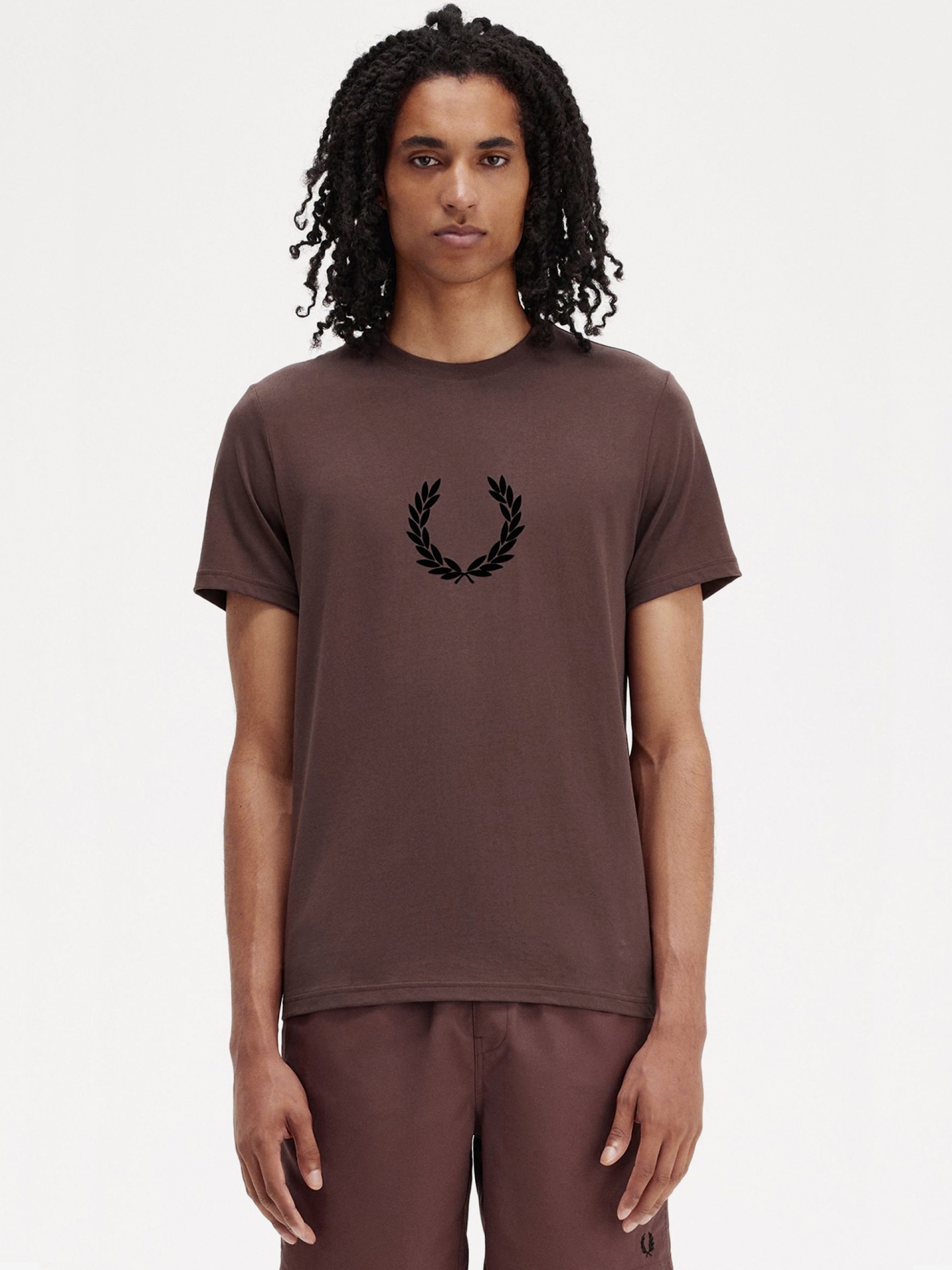T-shirt Fred Perry Textured Laurel Wreath