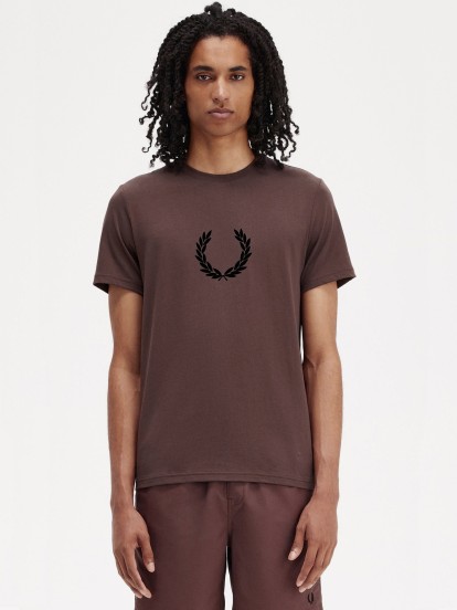 Camiseta Fred Perry Textured Laurel Wreath