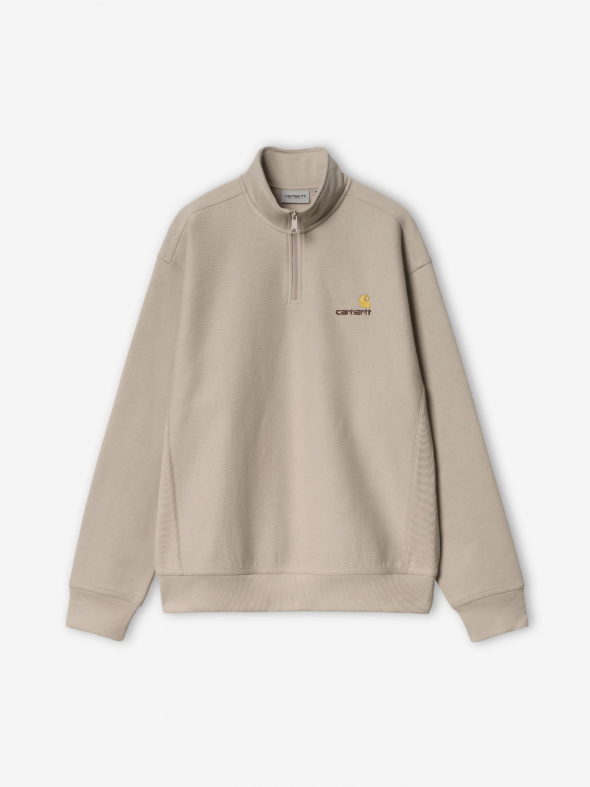 Camisola com Fecho Carhartt WIP American Script Bege