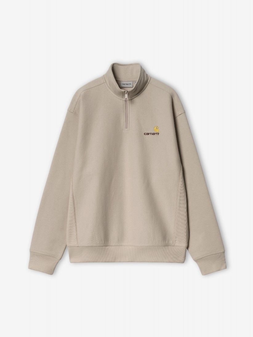 Carhartt WIP American Script Beige Zip Sweater