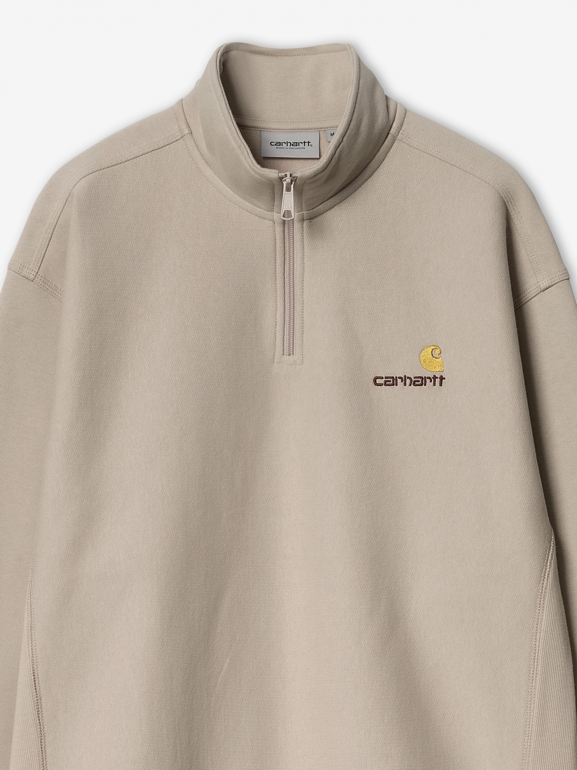 Camisola com Fecho Carhartt WIP American Script Bege