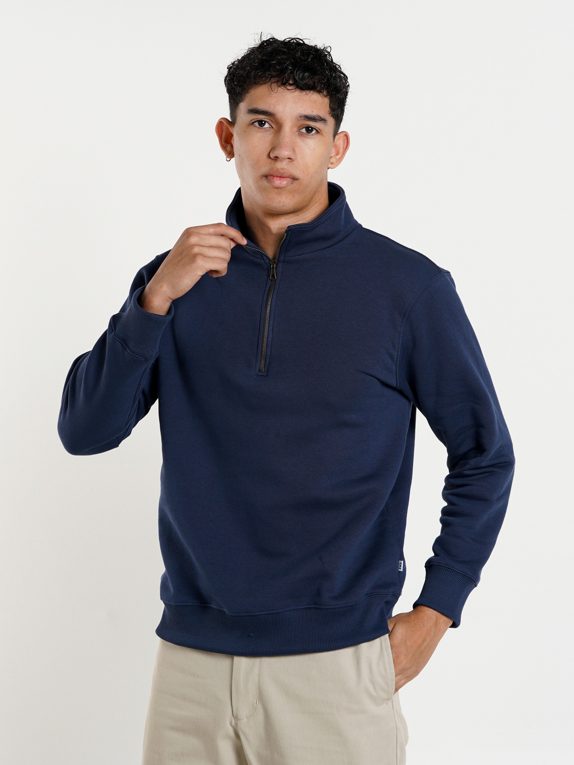 Sudadera con Cremallera Pixis Rome Highneck