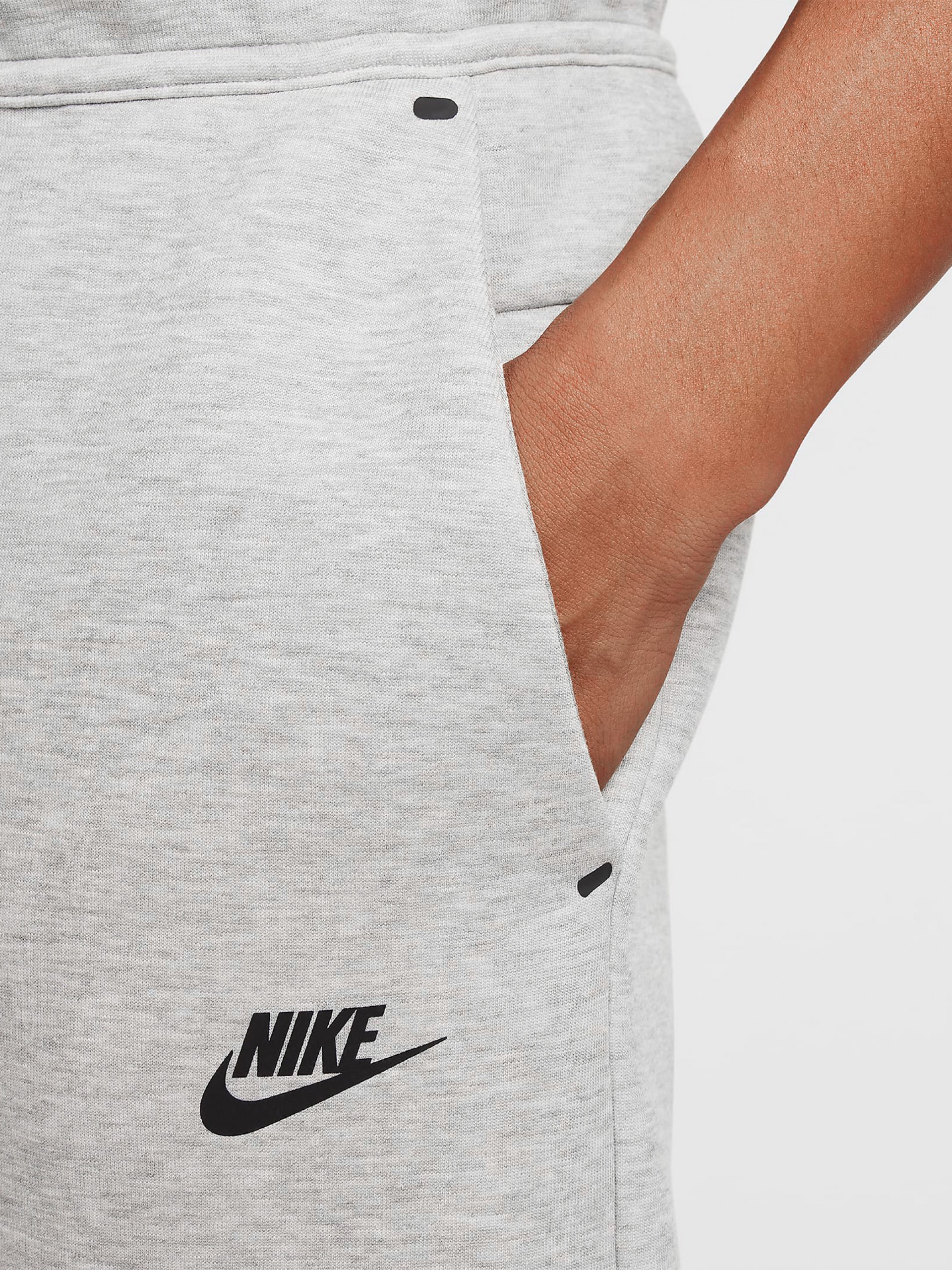 Pantalones Nike Tech Fleece Slim Fit Grises Para Hombre