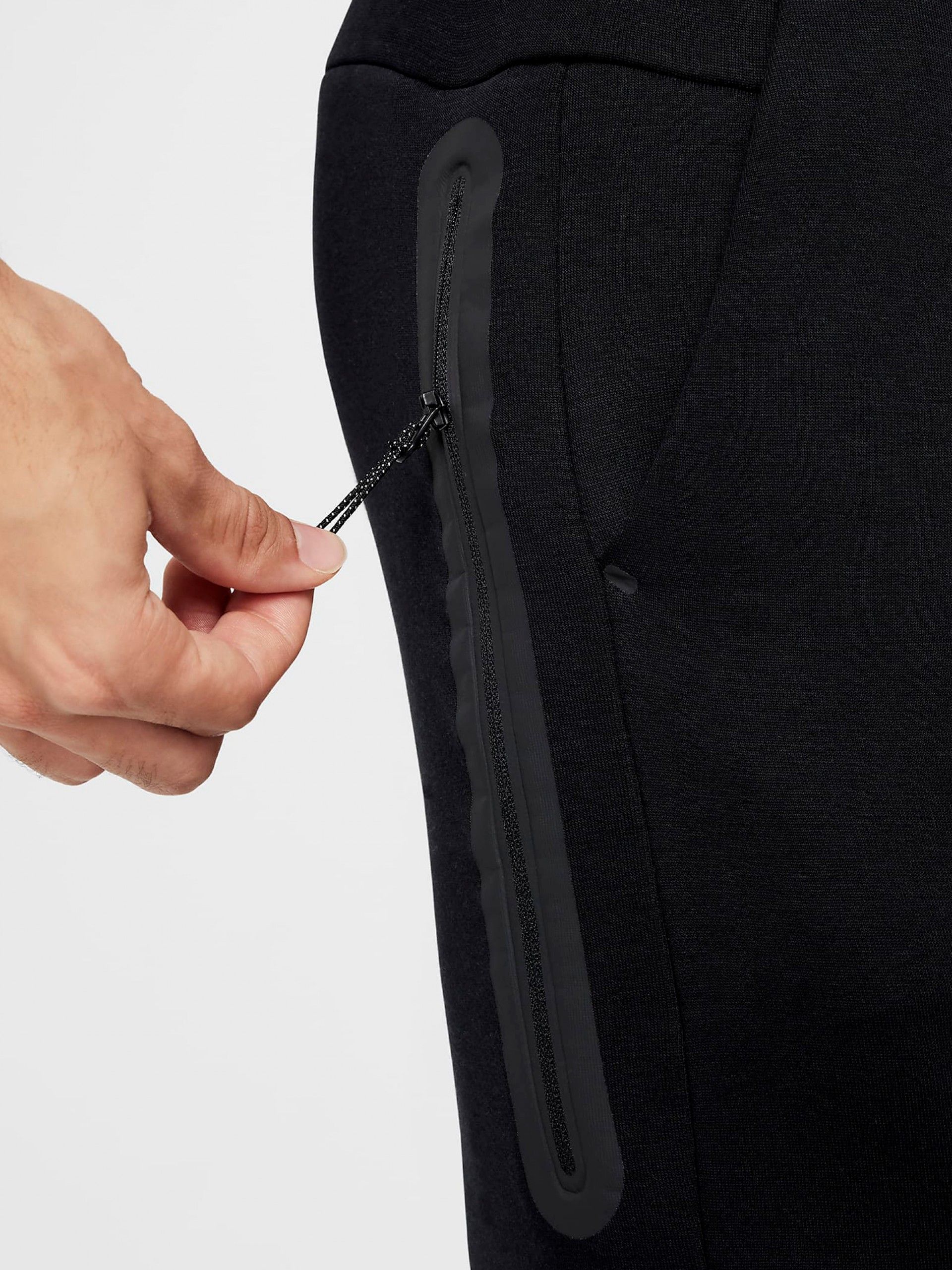 Pantalones Nike Tech Fleece Slim Fit Negros Para Hombre