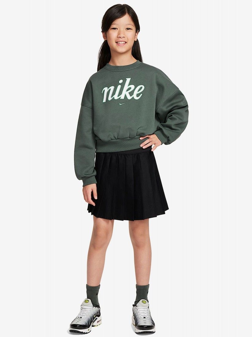 Camisola Nike Sportswear Club Fleece Boxy Crew Girls Junior