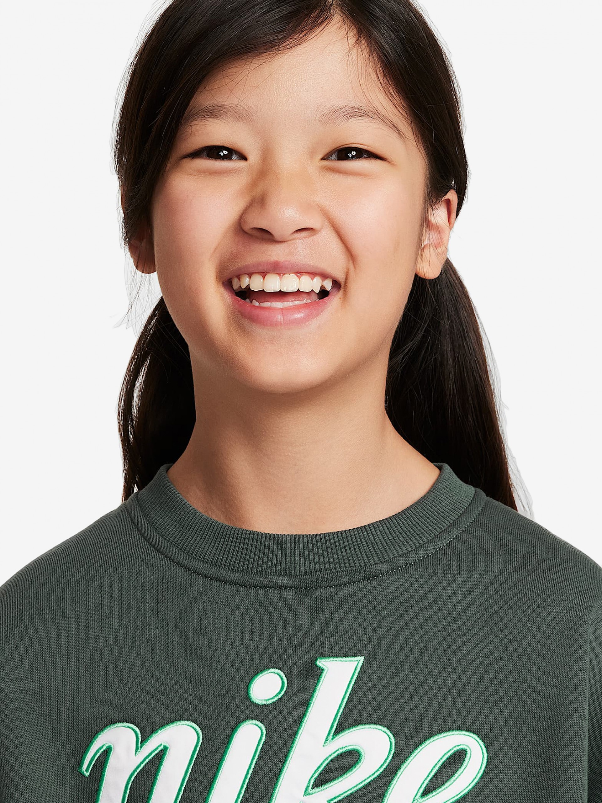 Camisola Nike Sportswear Club Fleece Boxy Crew Girls Junior