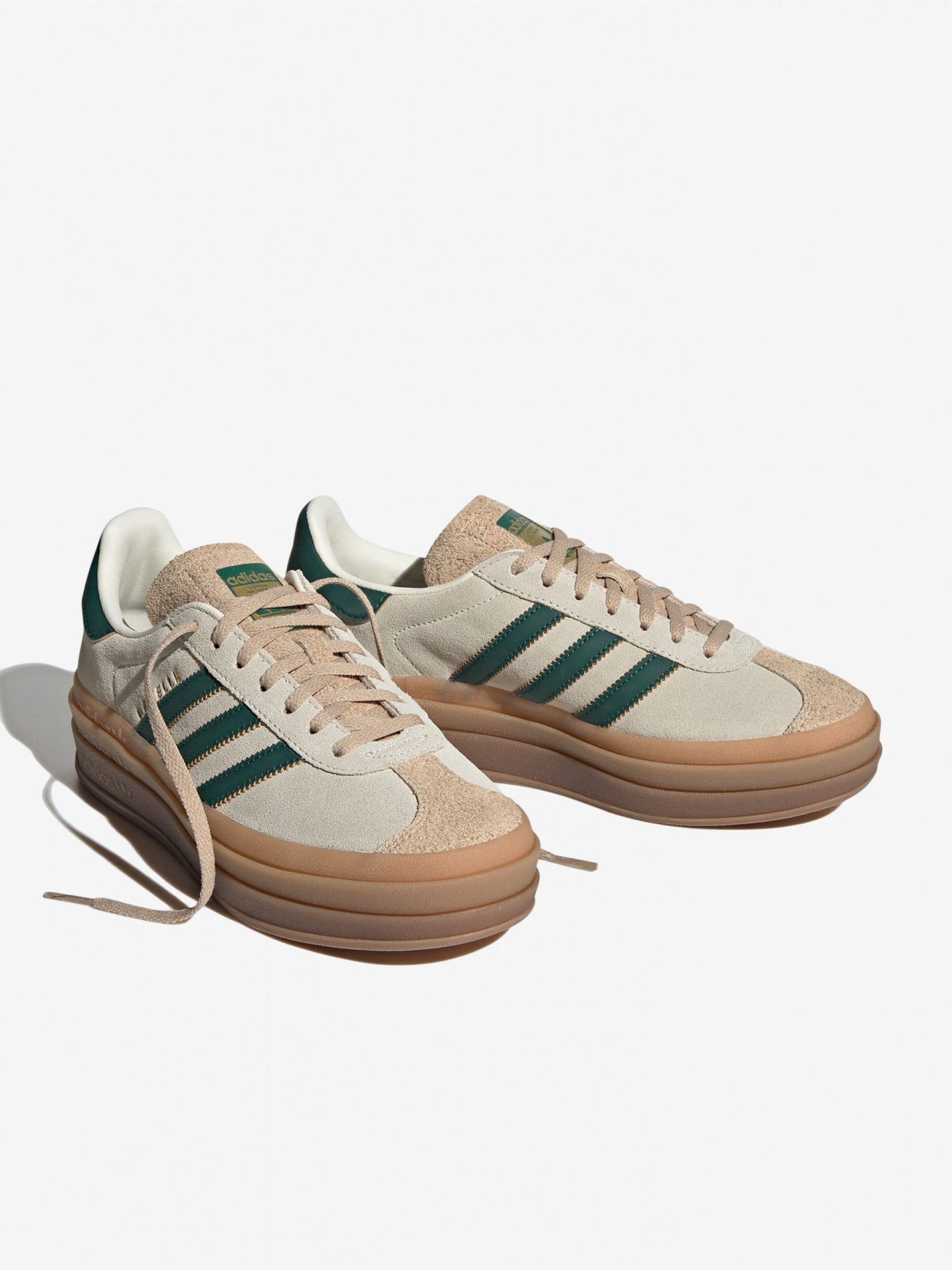 Zapatillas Adidas Gazelle Bold W Beige y Verdes