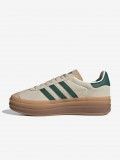 Adidas Gazelle Bold W Beige and Green Sneakers