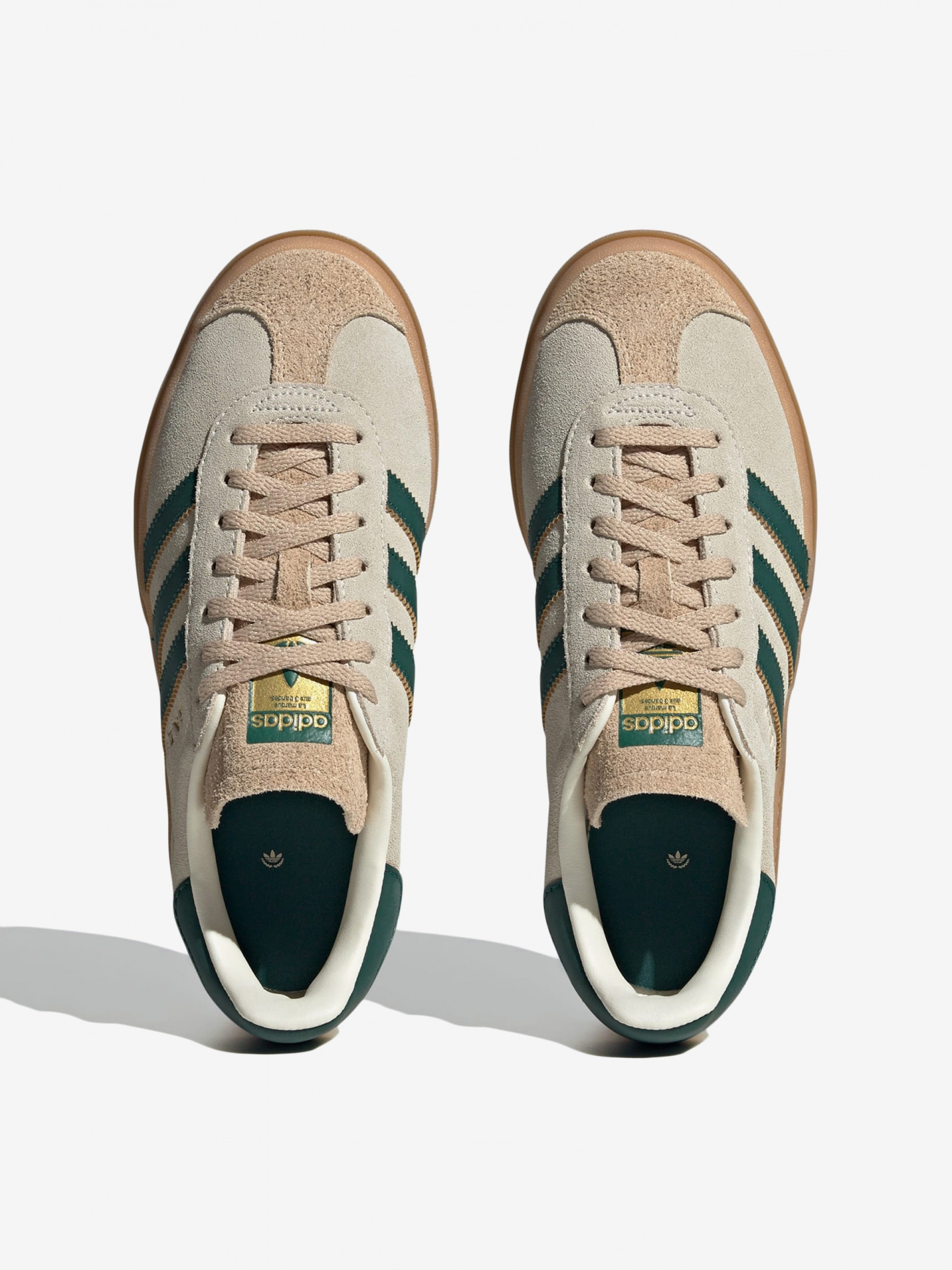 Zapatillas Adidas Gazelle Bold W Beige y Verdes