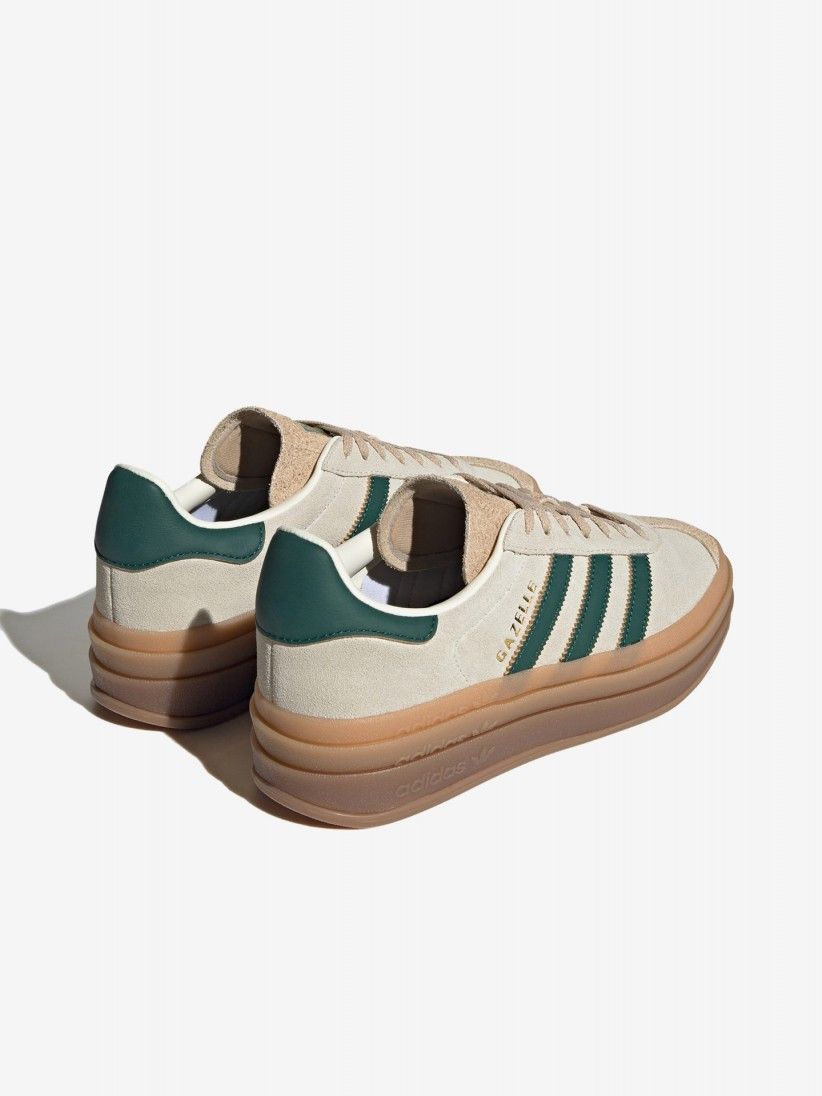 Adidas Gazelle Bold W Beige and Green Sneakers