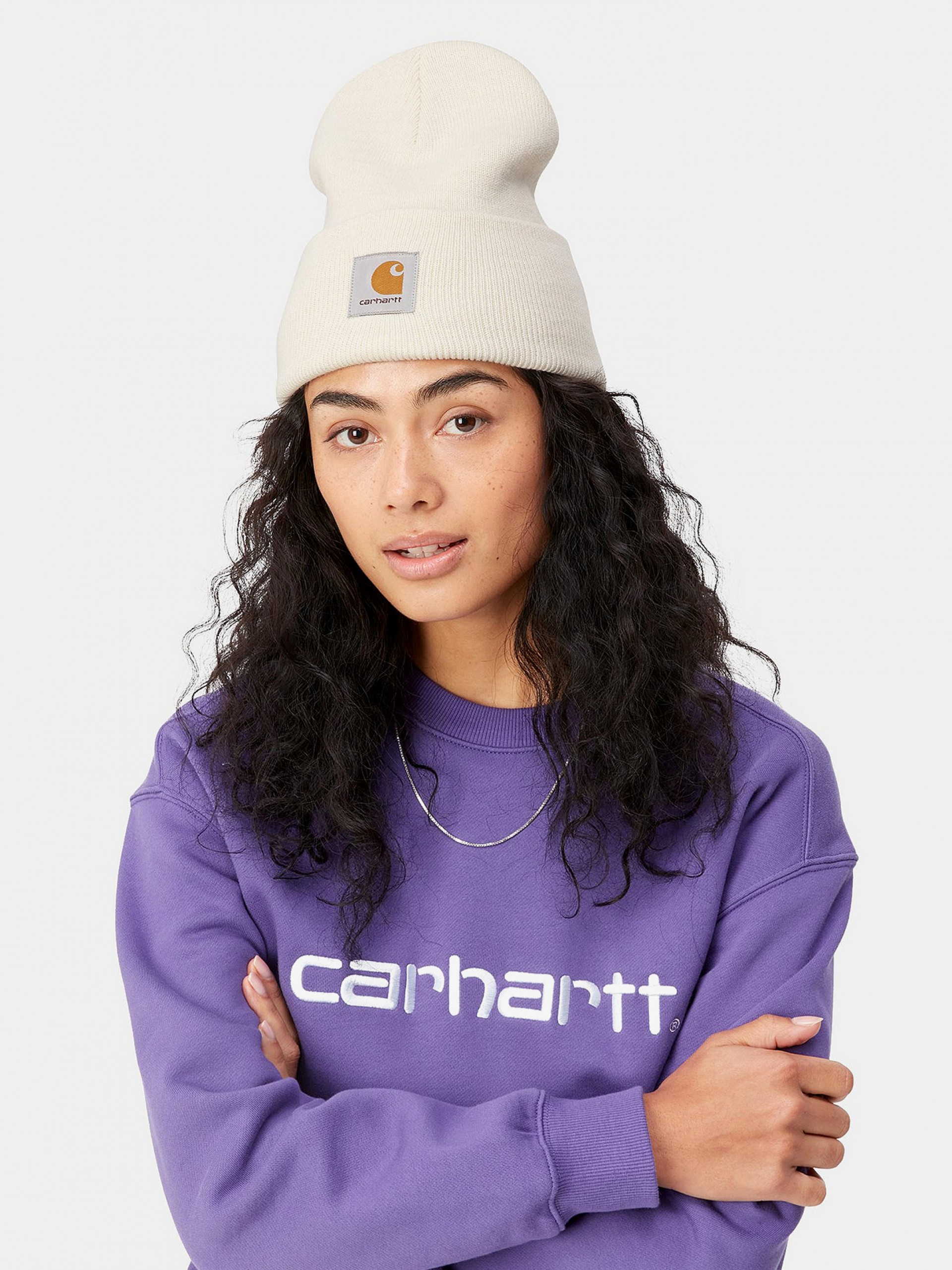 Gorro Carhartt WIP Acrylic Watch Beige