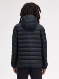 Fred Perry Hooded Insulated Blue Hooded Jacket