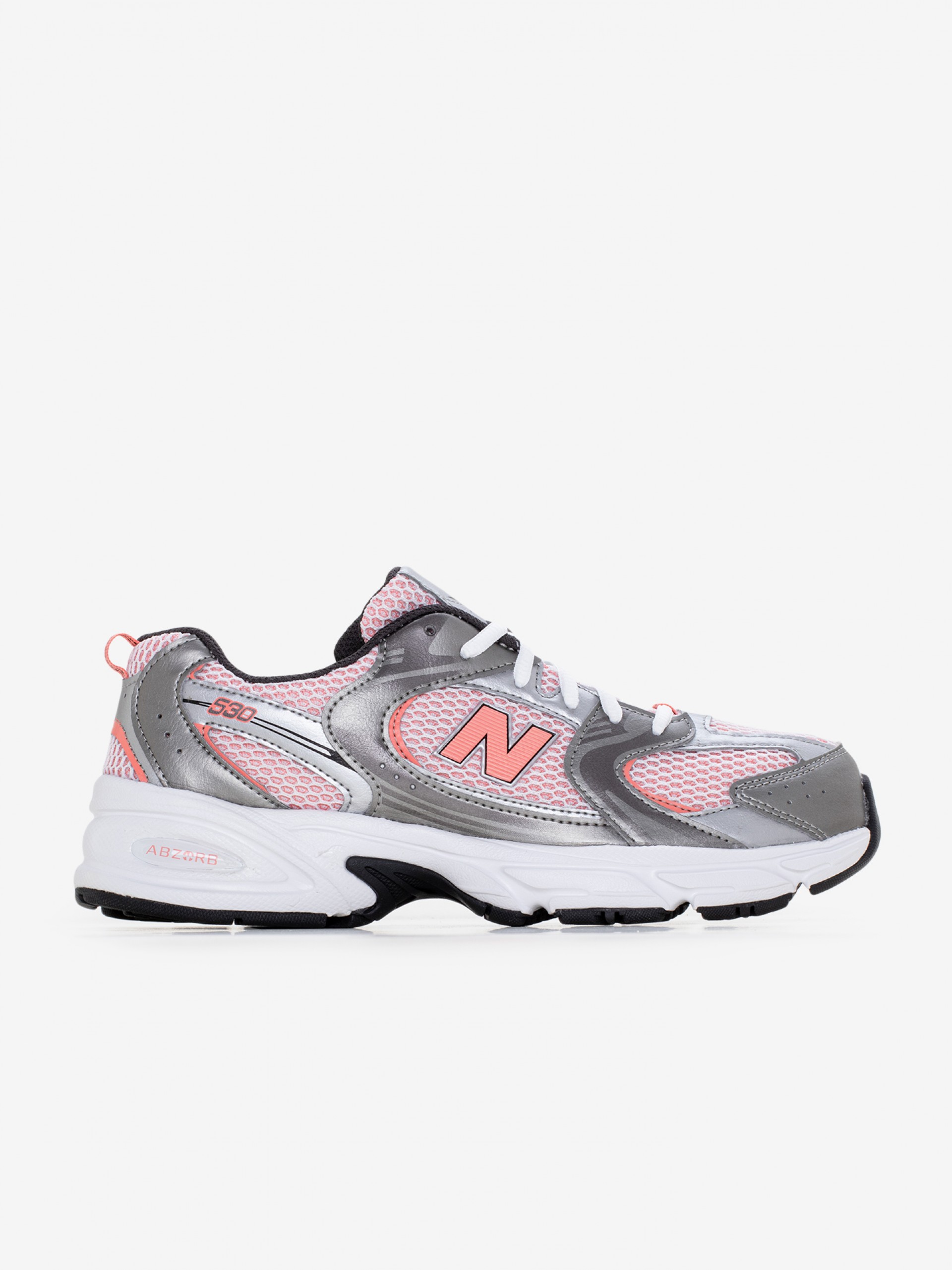Sapatilhas New Balance GR530 V1 Prateadas e Coral