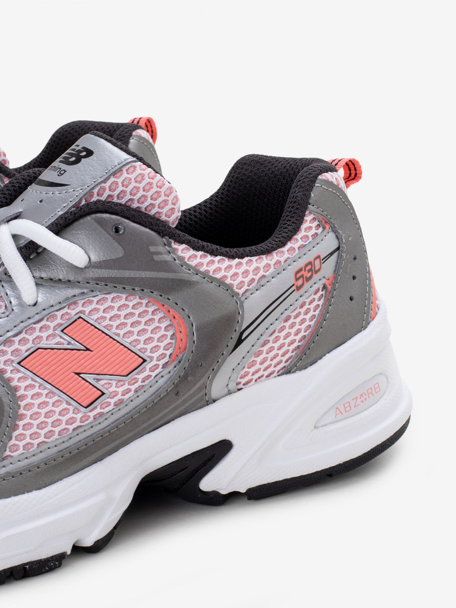 Sapatilhas New Balance GR530 V1 Prateadas e Coral