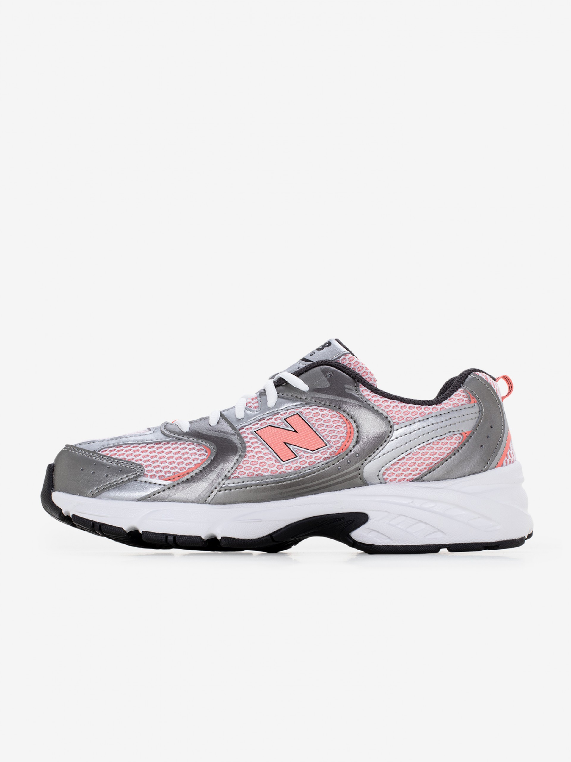 Sapatilhas New Balance GR530 V1 Prateadas e Coral