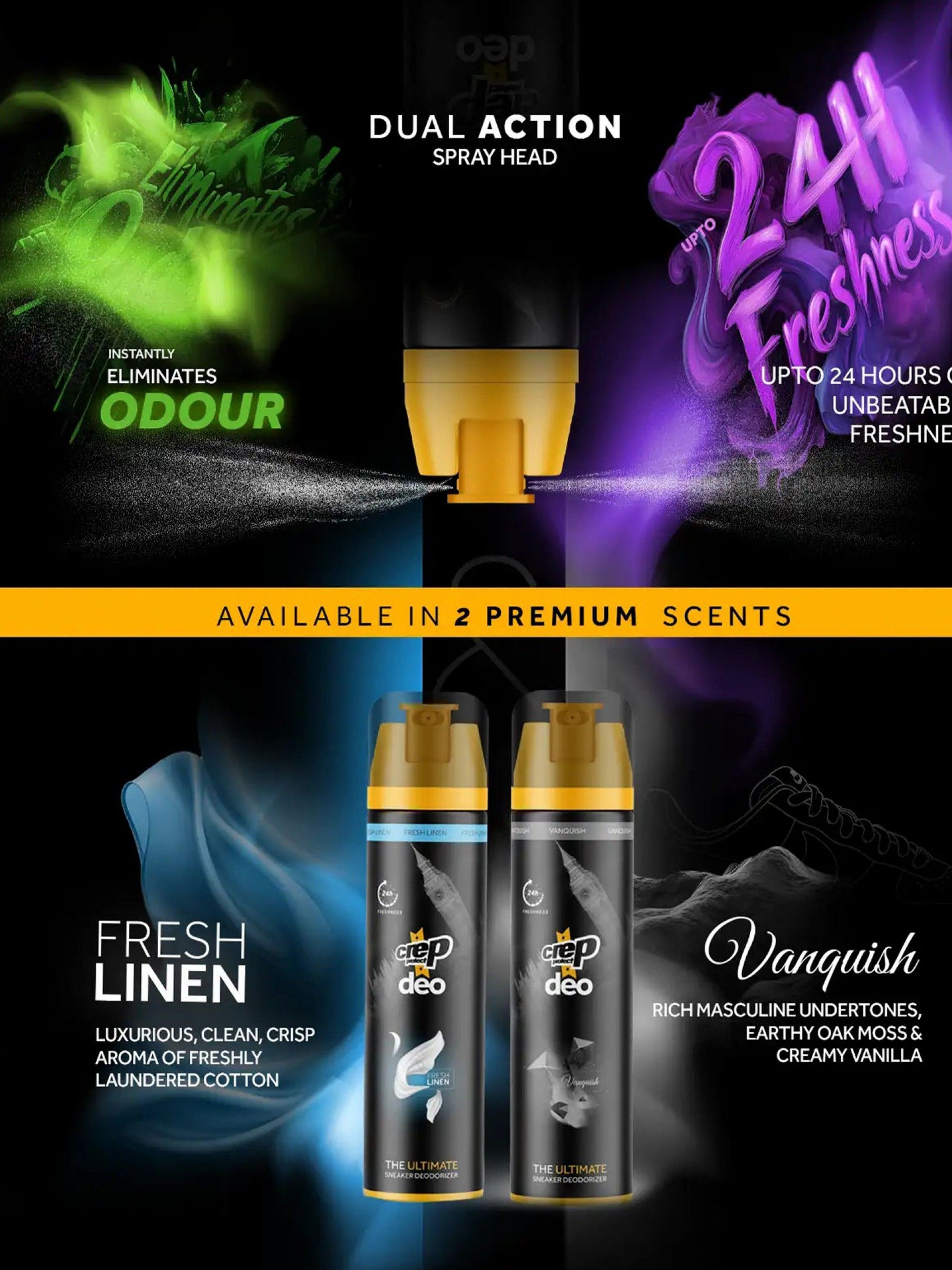 Crep Protect Deo Vanquish 150 ML Deodoriser