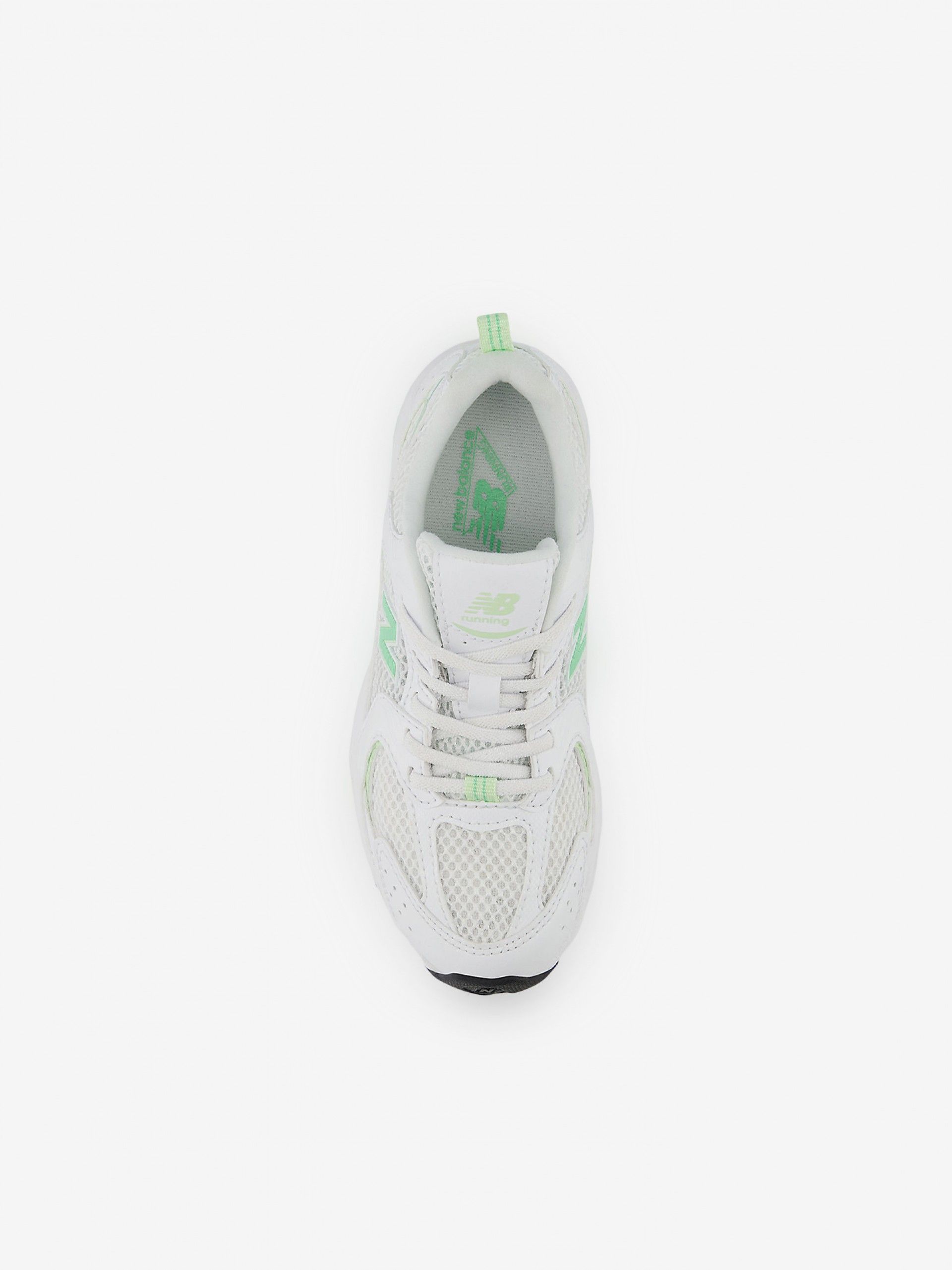 New Balance PZ530 V1 White and Green Sneakers