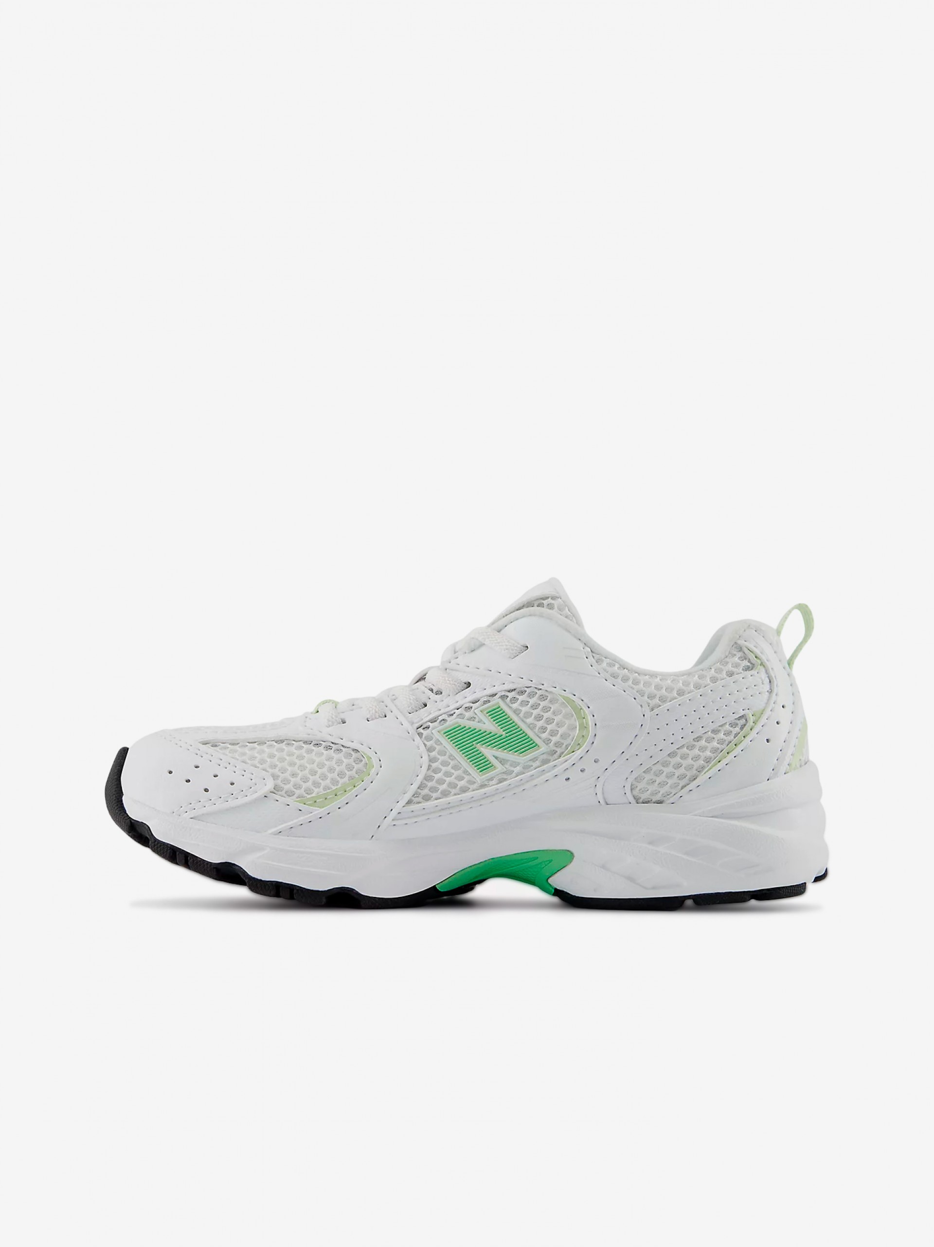 New Balance PZ530 V1 White and Green Sneakers