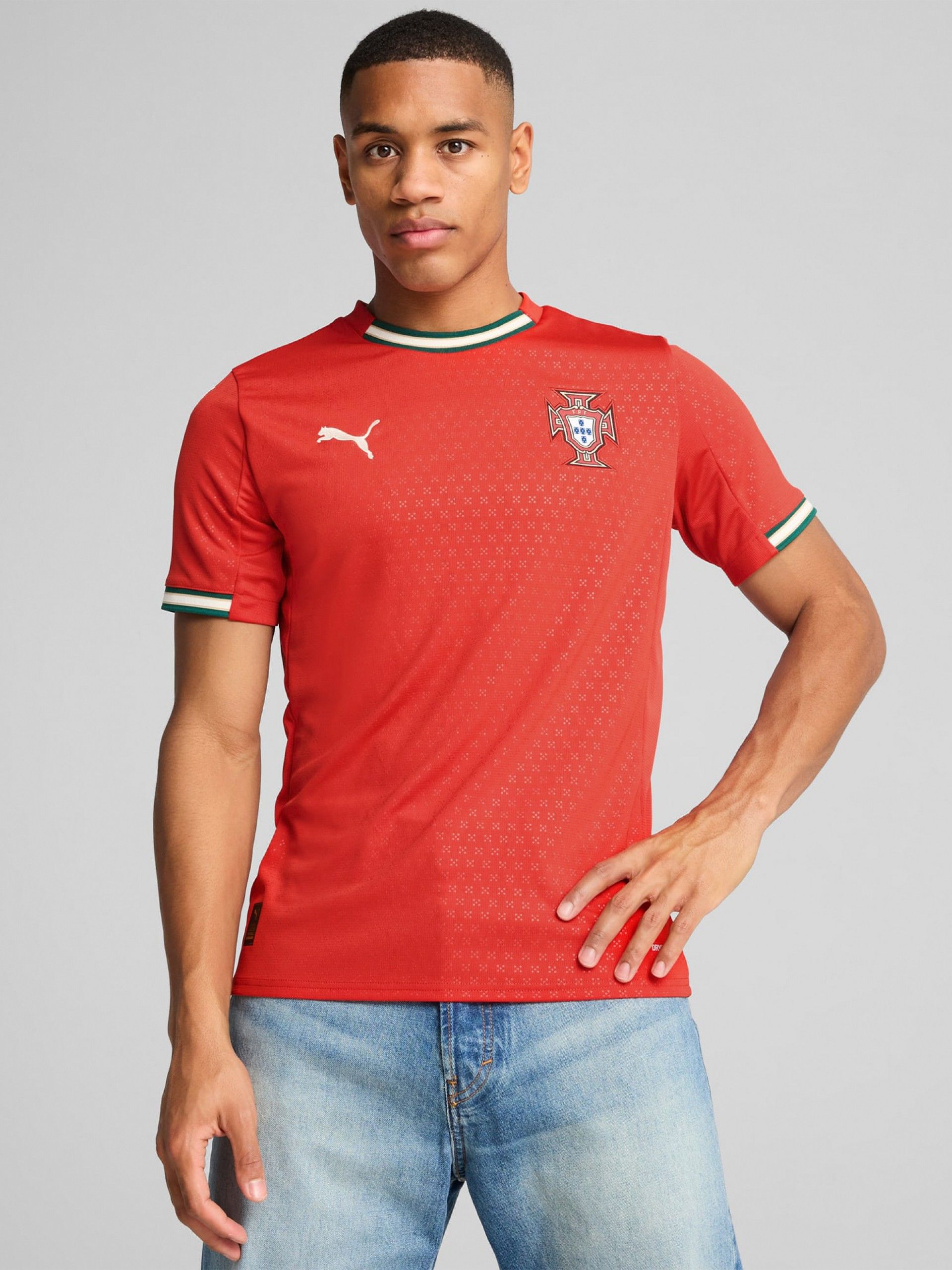 Camisola Puma Portugal Principal Vermelha 2025
