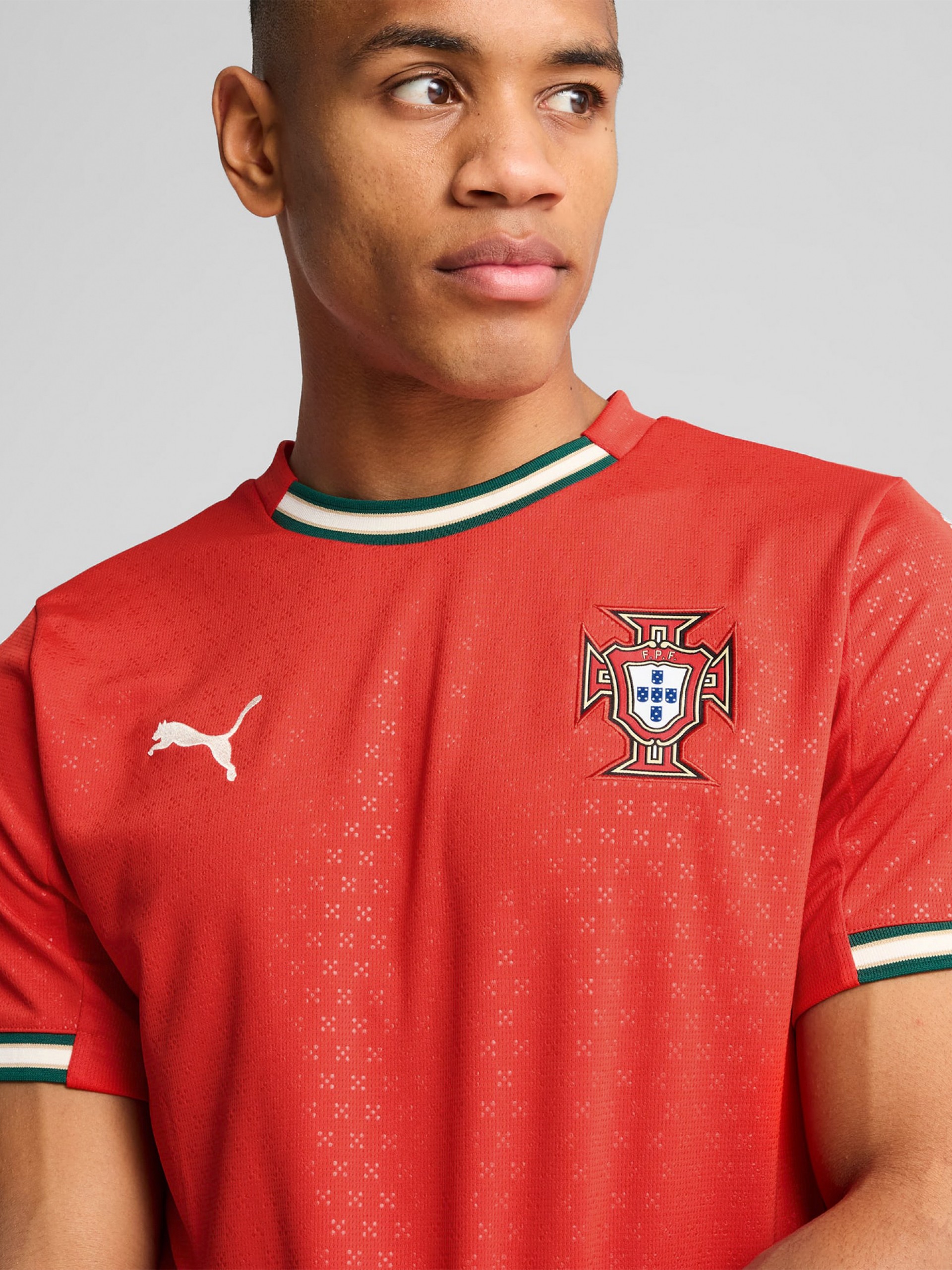 Camisola Puma Portugal Principal Vermelha 2025