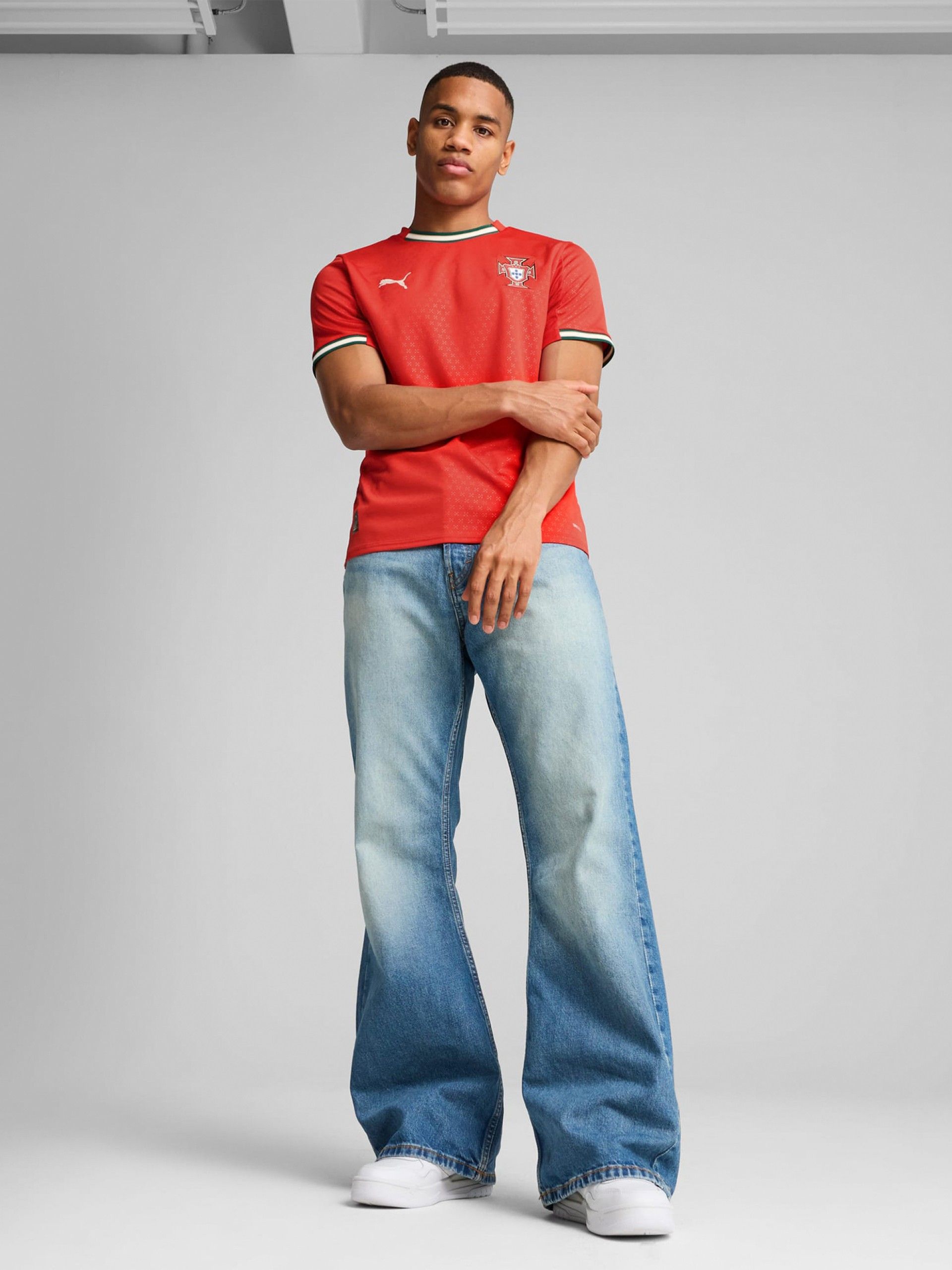 Camisola Puma Portugal Principal Vermelha 2025