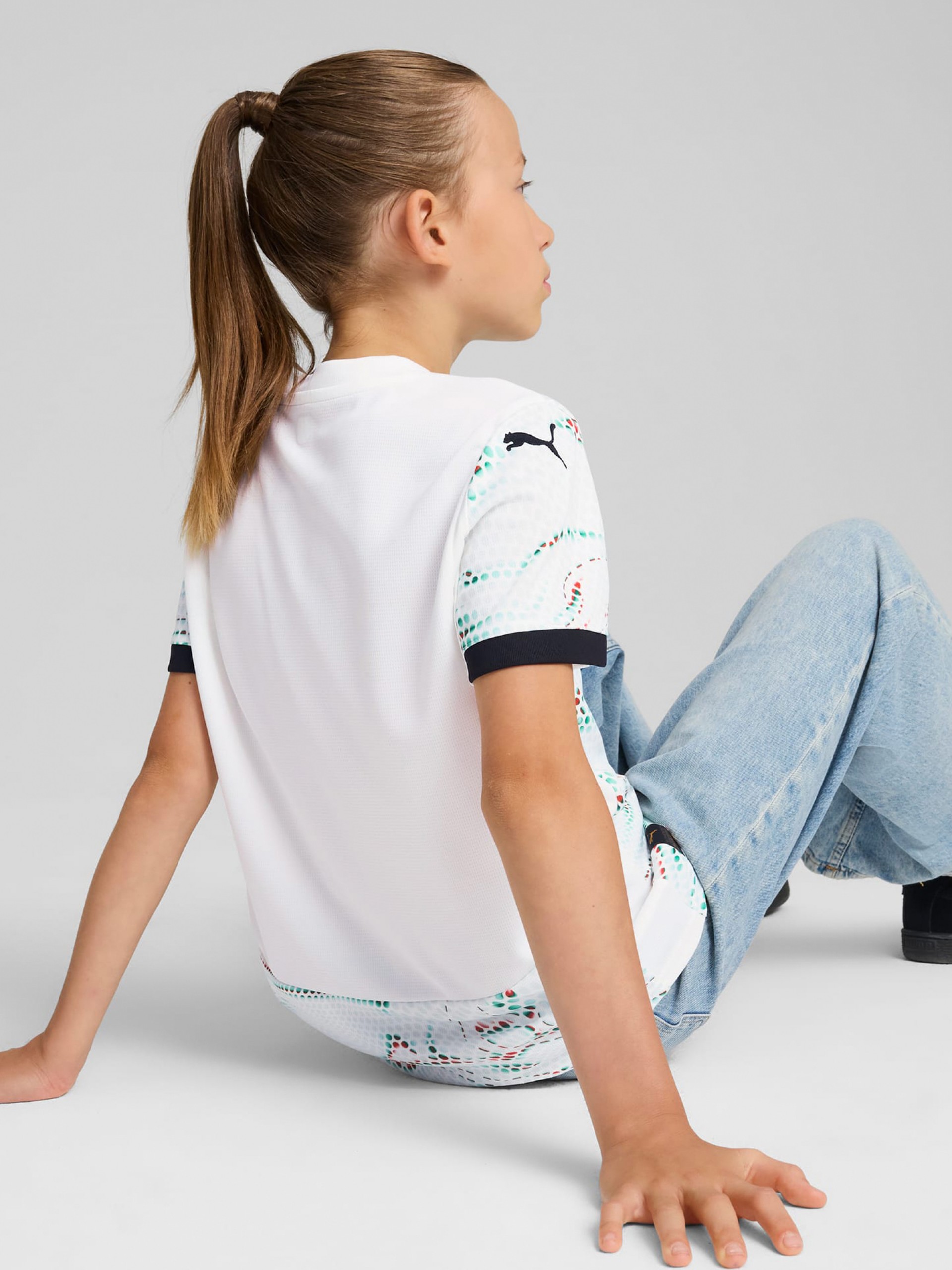 Camiseta Puma Portugal Equipación Alternativa Blanca Jr 2025