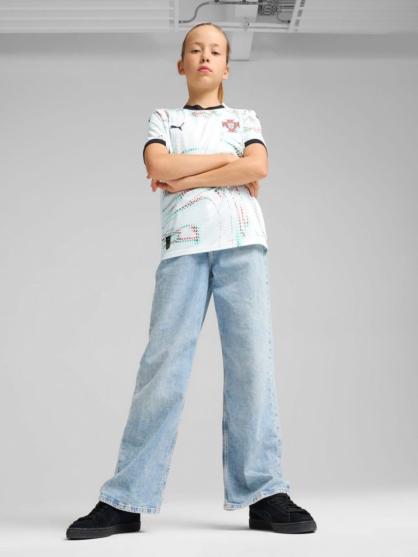 Camisola Puma Portugal Alternativa Branca Jr 2025 Camisola Puma Portugal Alternativa Branca Jr 2025