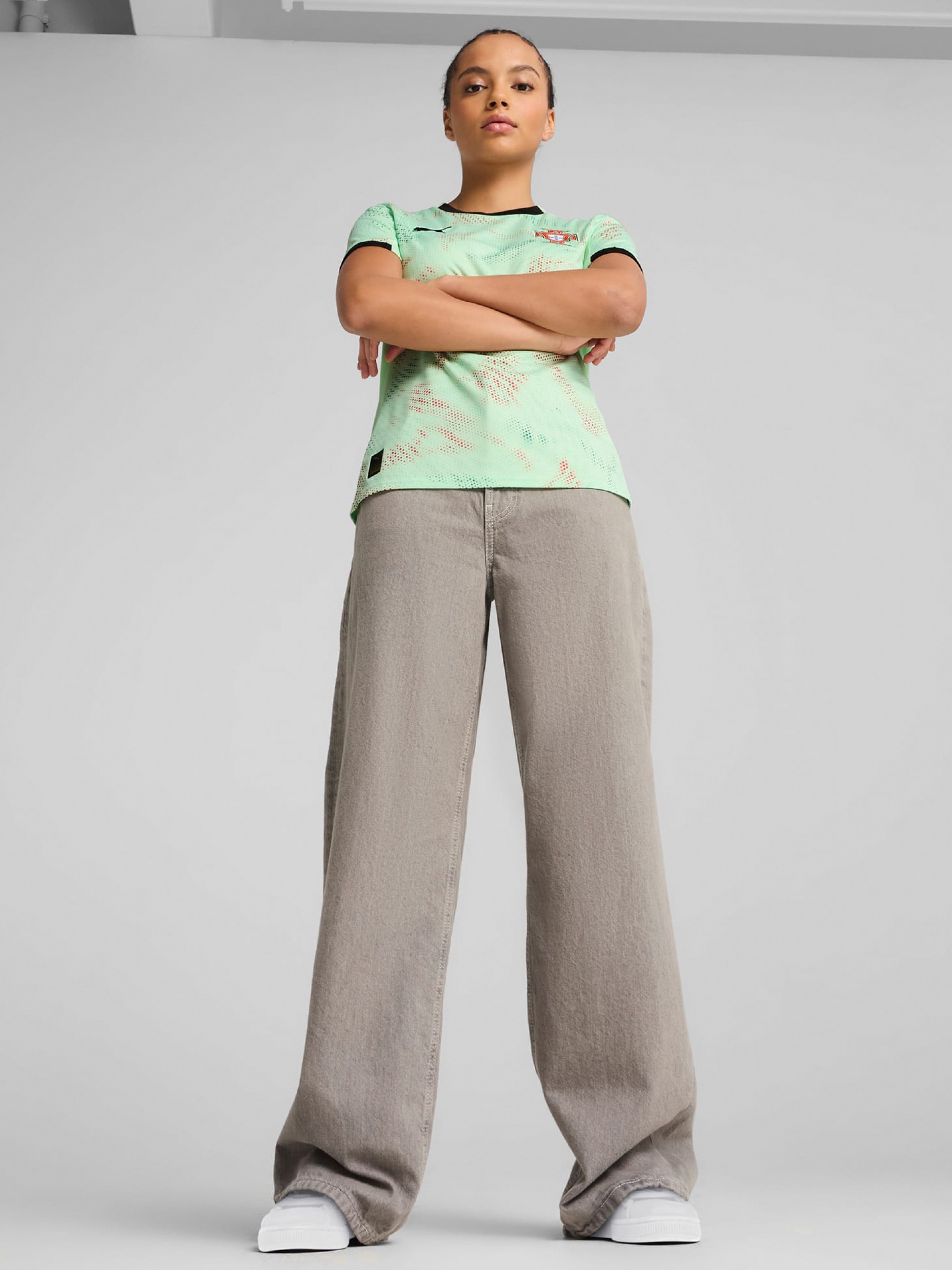 Puma Portugal Away Green W 2025 Jersey