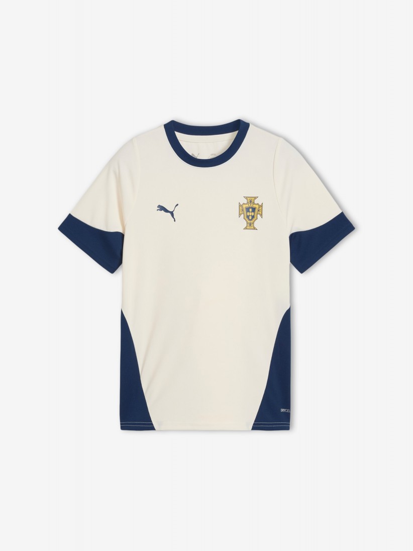Camisola Puma Portugal Treino Bege Jr 2025