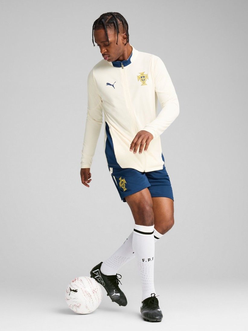 Casaco Puma Portugal Treino Bege 2025 Casaco Puma Portugal Treino Bege 2025