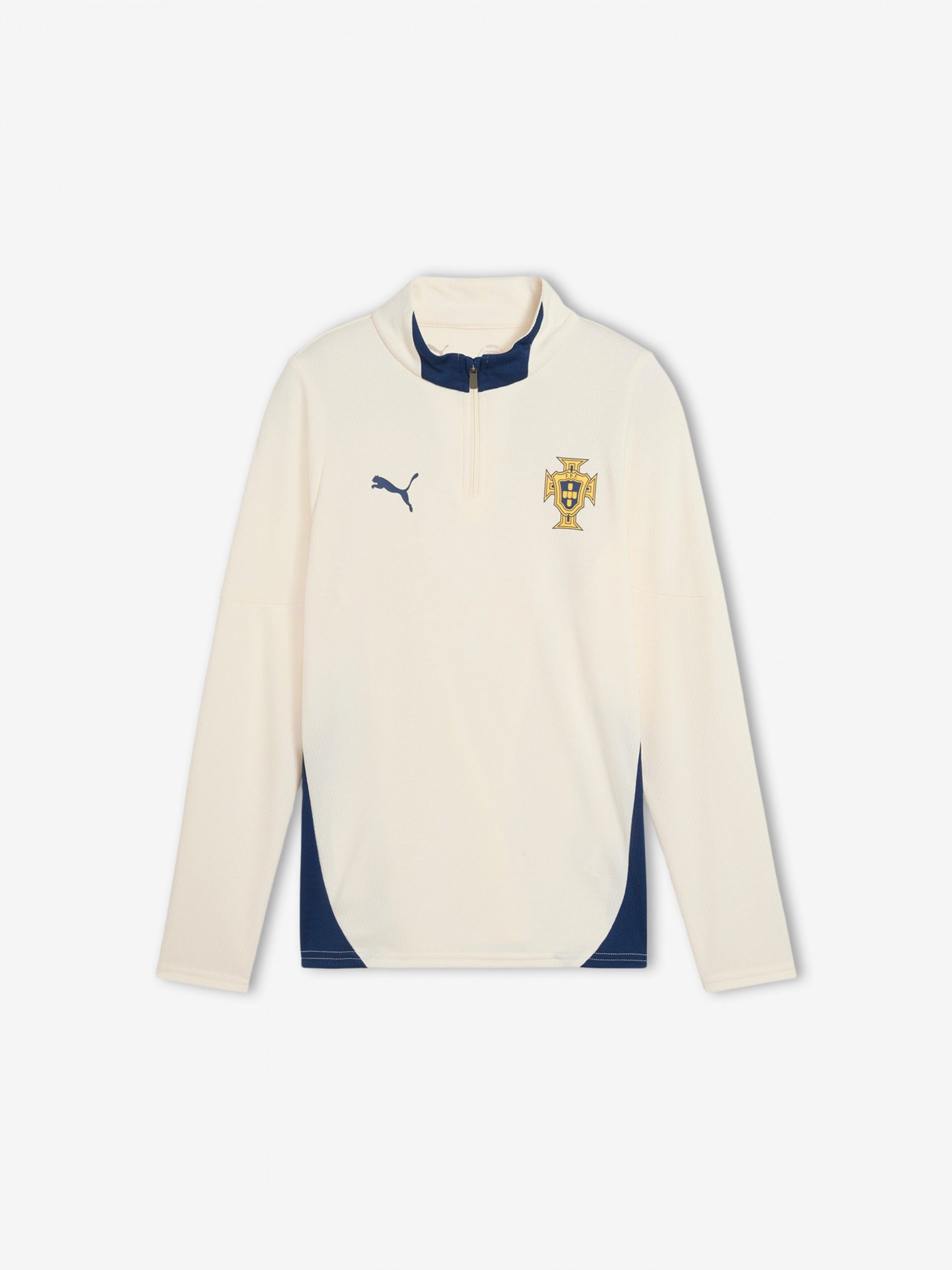 Sudadera con Cremallera Puma Portugal Entrenamiento Beige Jr 2025