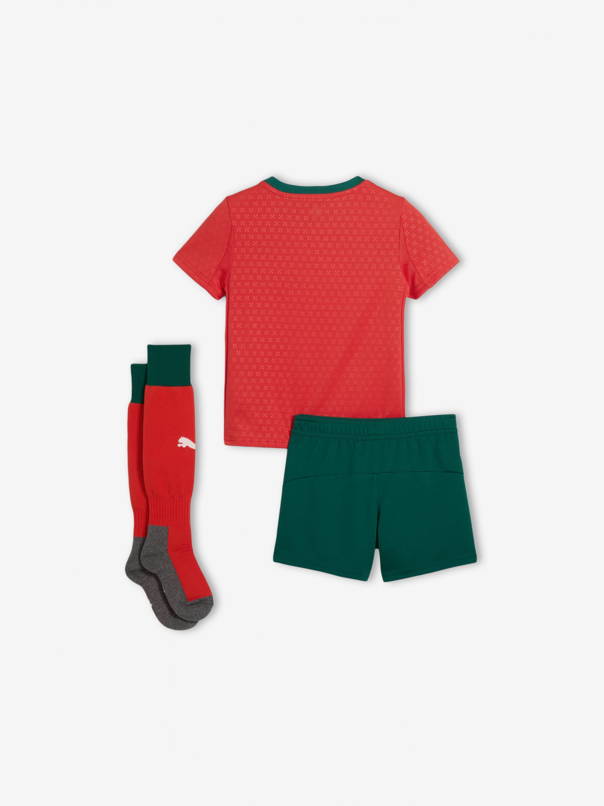 Equipamento Puma Portugal Principal Vermelho Criança 2025