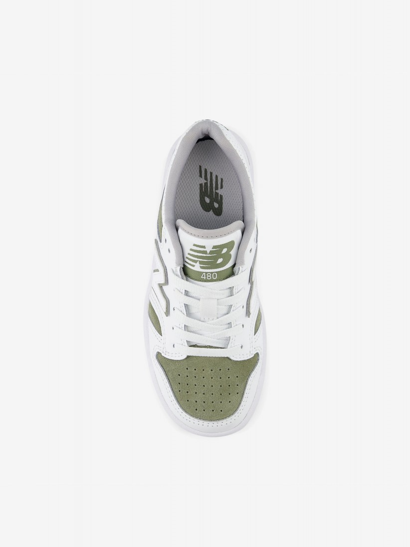 Sapatilhas New Balance PSB480 V1 Brancas e Verdes
