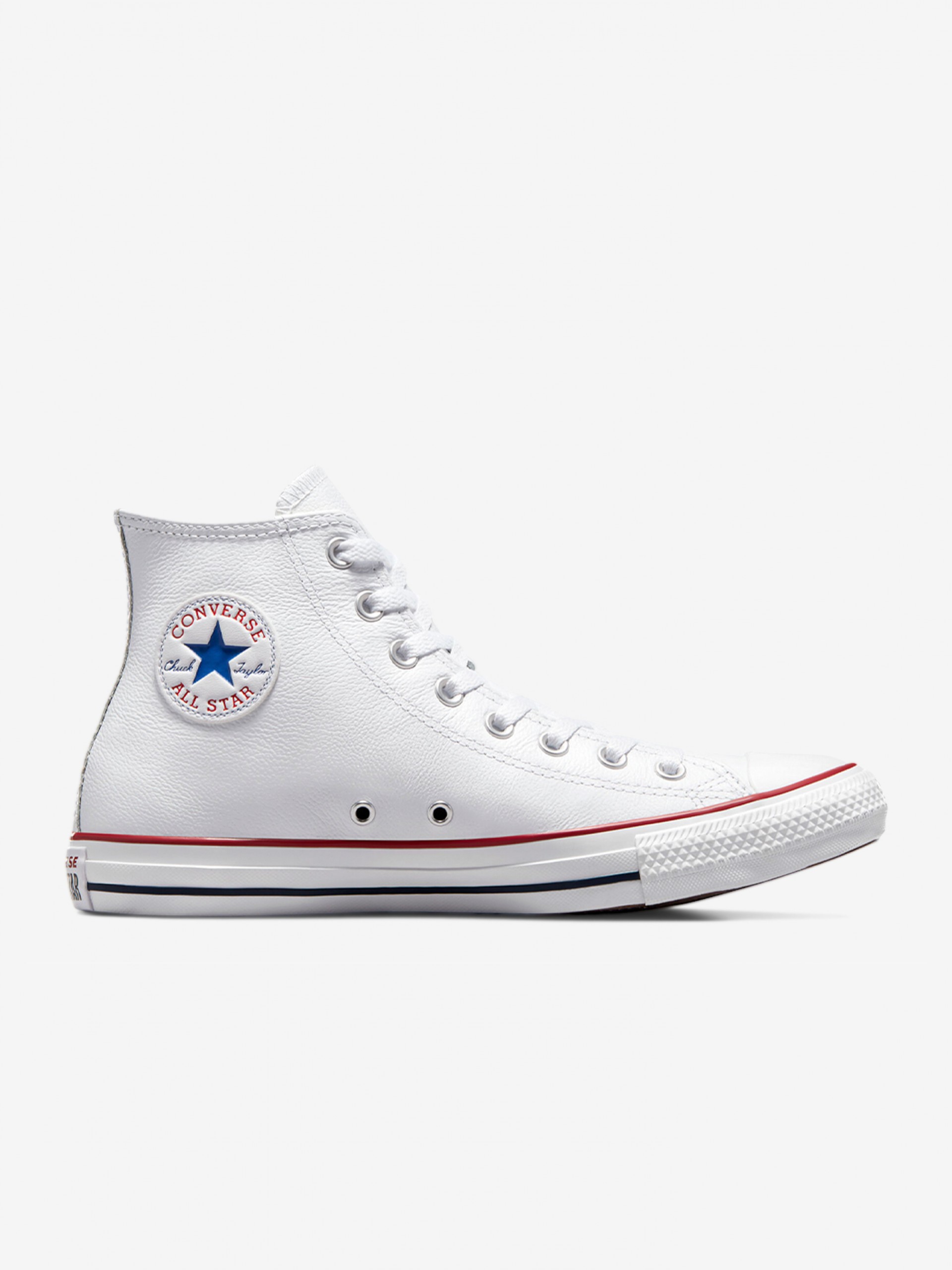 Sapatilhas Converse Chuck Taylor All Star High Leather Brancas