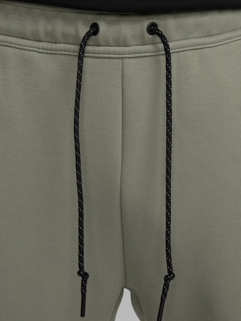 Nike Tech Fleece Slim Fit Green Trousers For Men