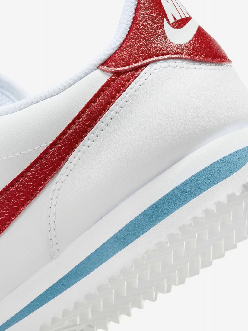 Sapatilhas Nike Cortez Brancas e Vermelhas Para Mulher