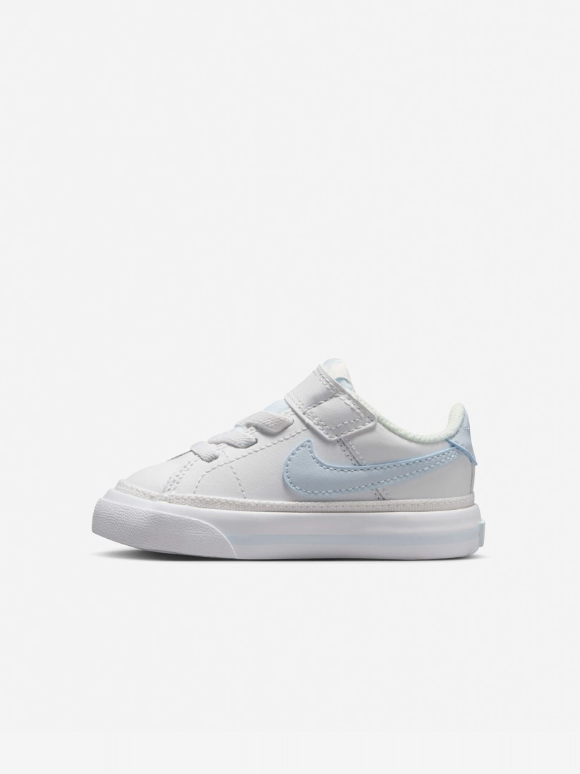 Zapatillas Nike Court Legacy Blancas y Azules Beb