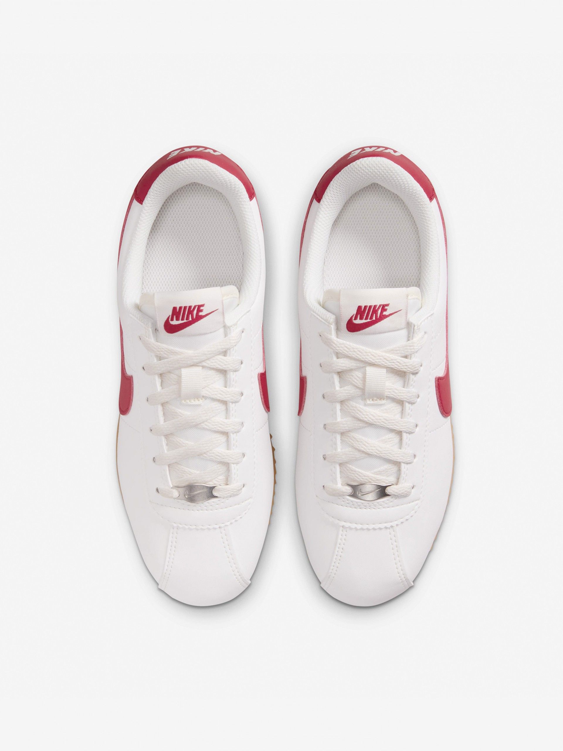Nike Cortez Junior White and Red Sneakers