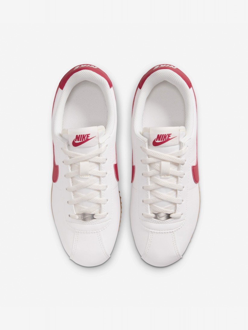 Nike Cortez Junior White and Red Sneakers