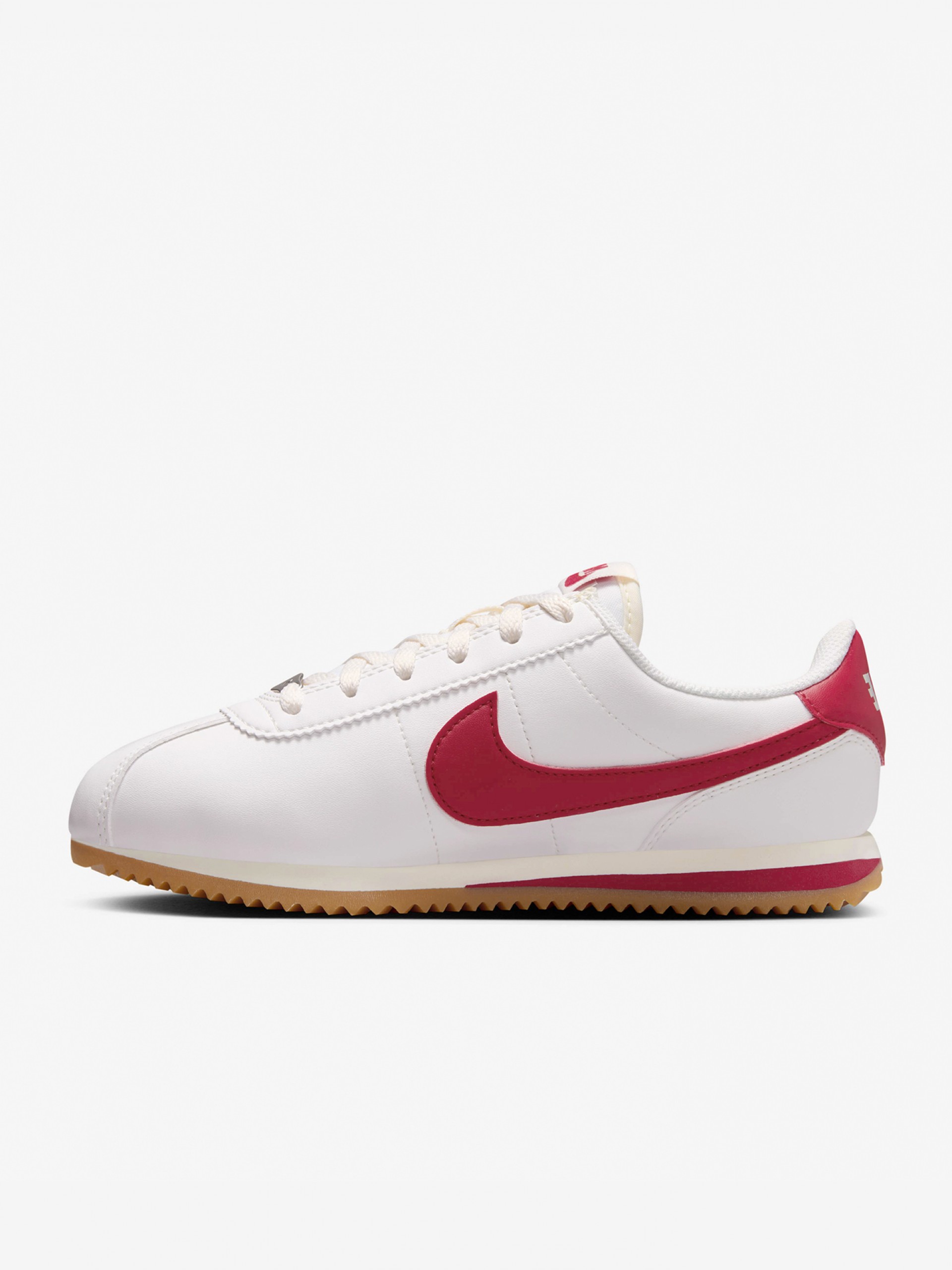 Nike Cortez Junior White and Red Sneakers